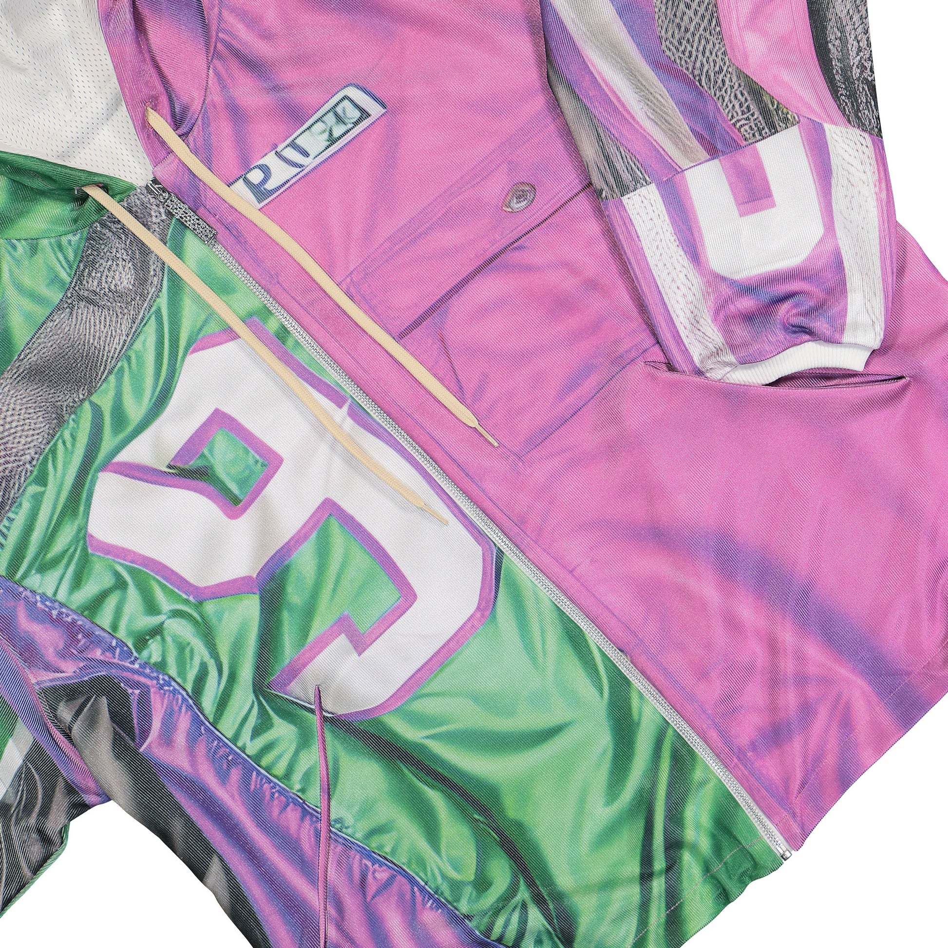 PDF Patchwork Hoodie Multicolor Detail view 4 | Gate