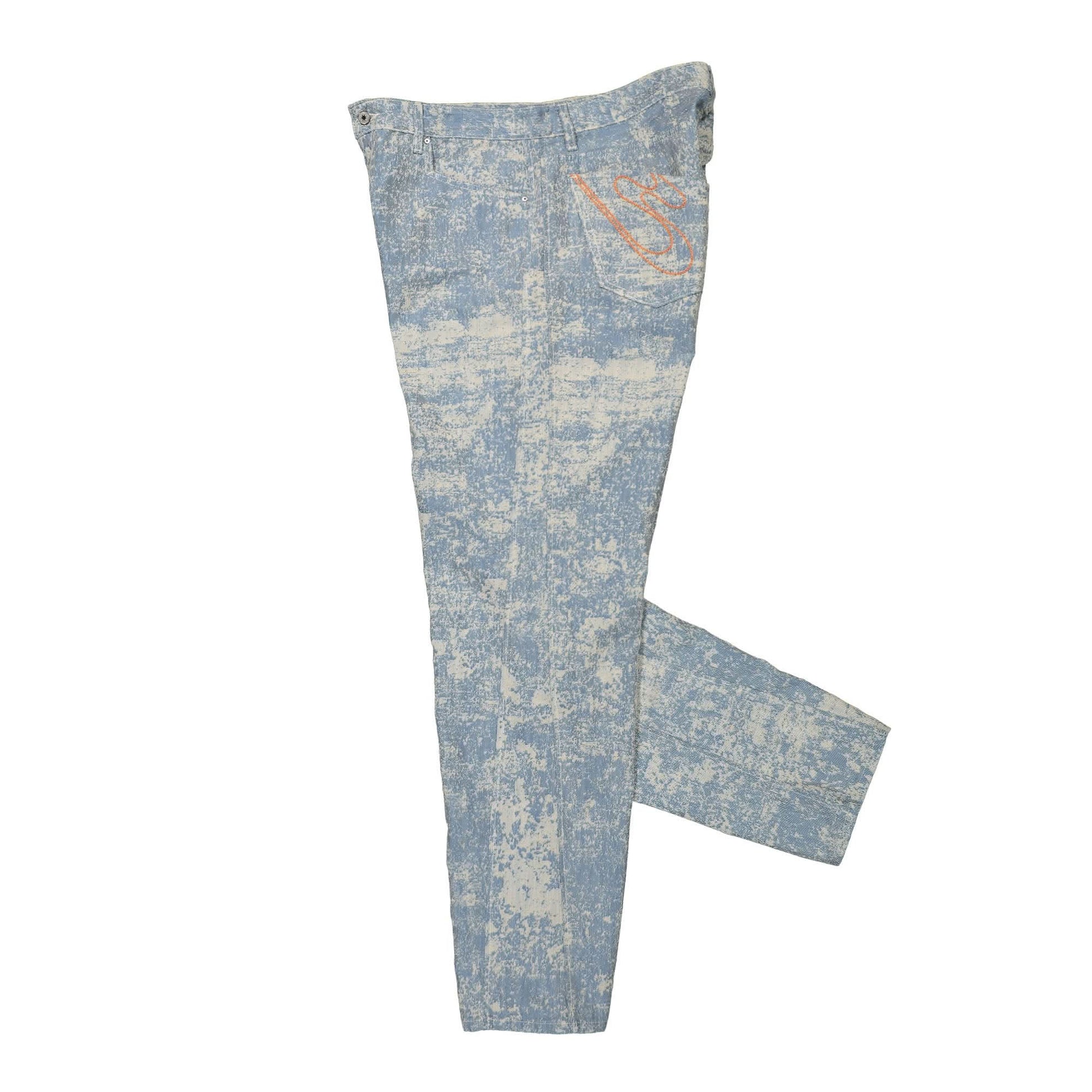 PDF Dust Pants Premium Denim Blue,Beige Detail view 3 | Gate