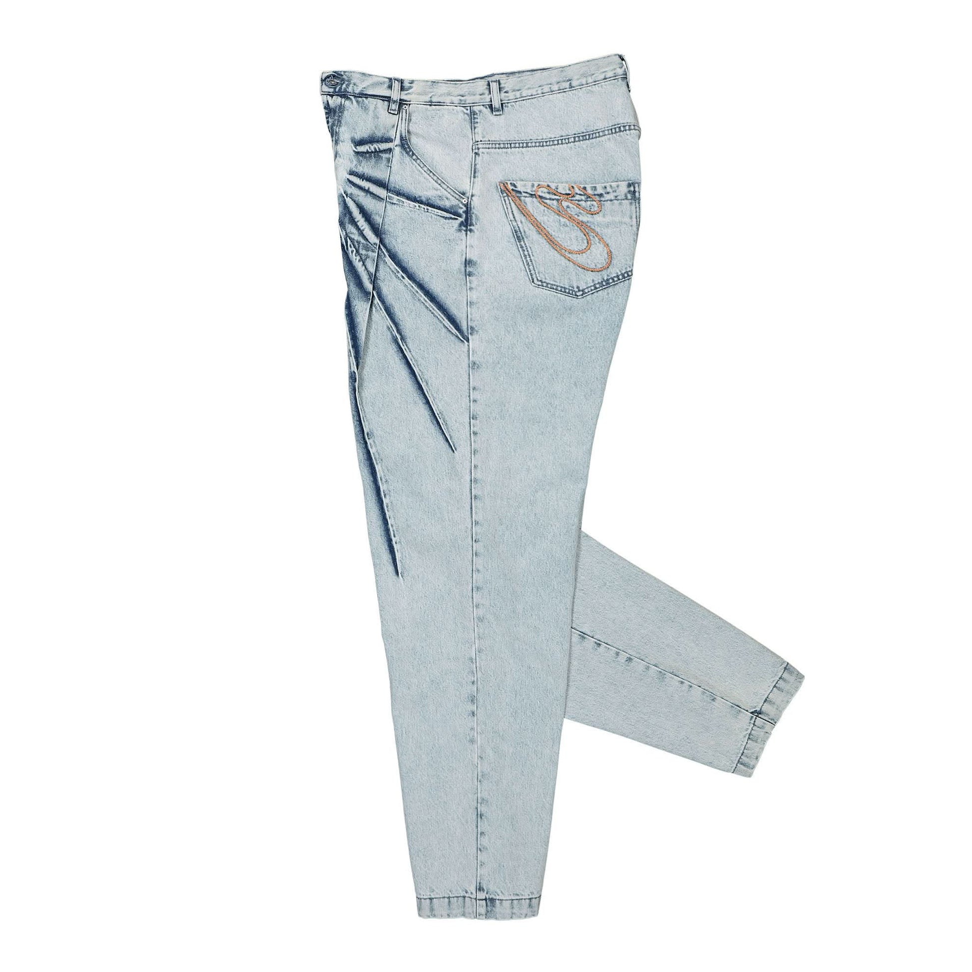 PDF P Pants Light Blue Stripes Blue Detail view 3 | Gate