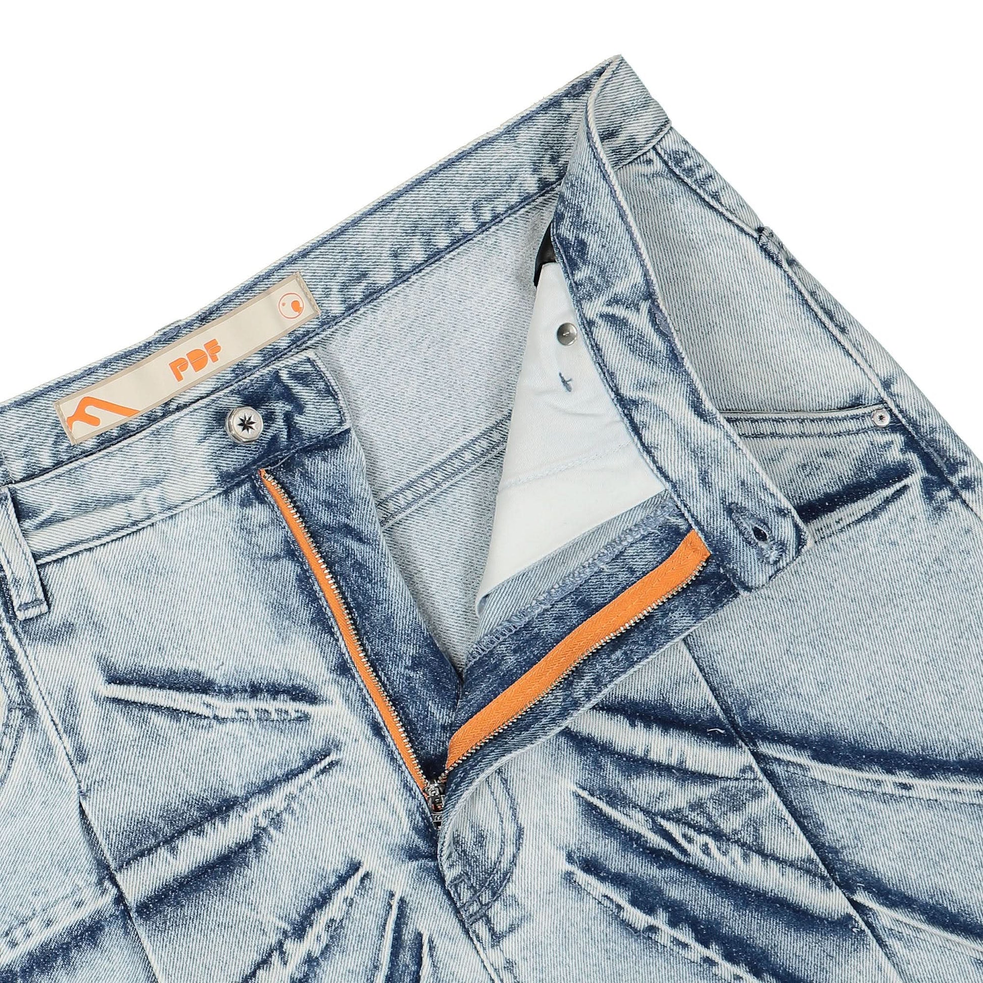 PDF P Pants Light Blue Stripes Blue Detail view 4 | Gate
