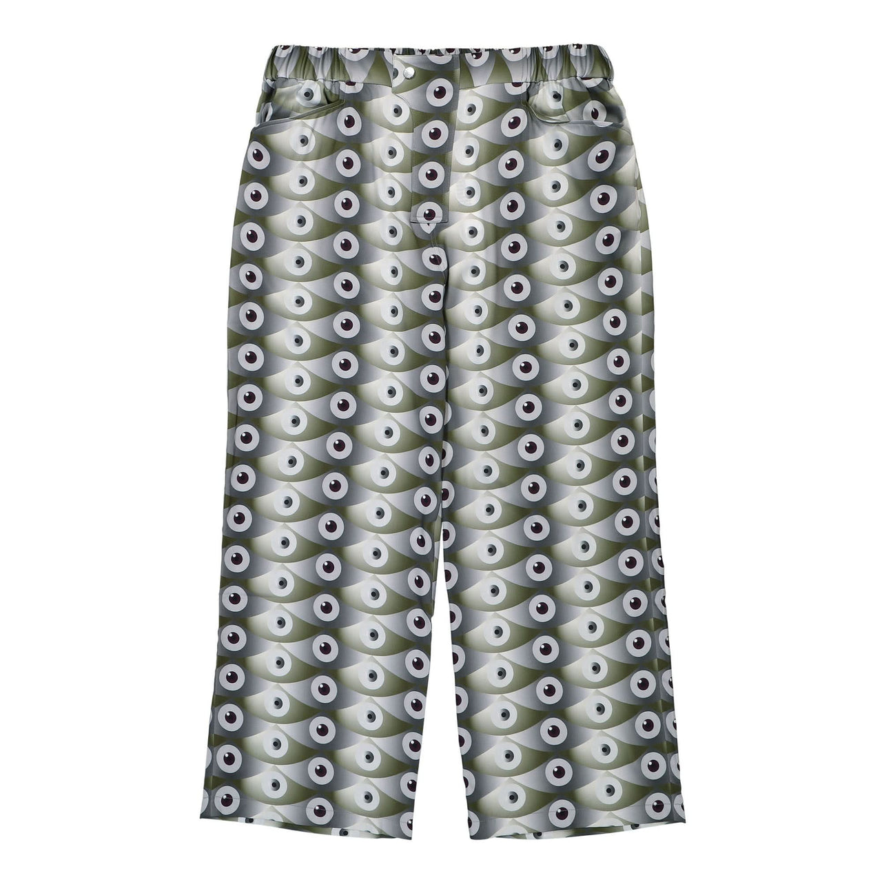 GmbH Dogu Eye Print Wide Leg Trousers With Eye Print Multicolor Detail view 1 | Gate