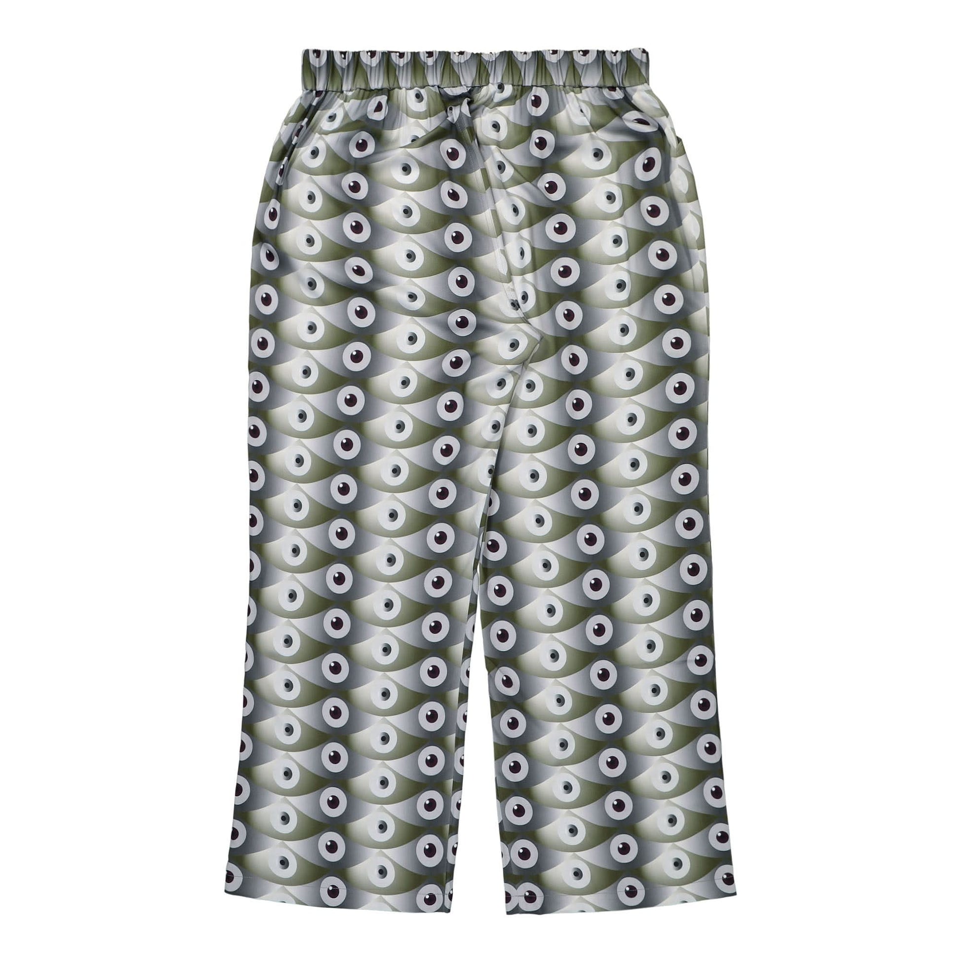 GmbH Dogu Eye Print Wide Leg Trousers With Eye Print Multicolor Detail view 2 | Gate