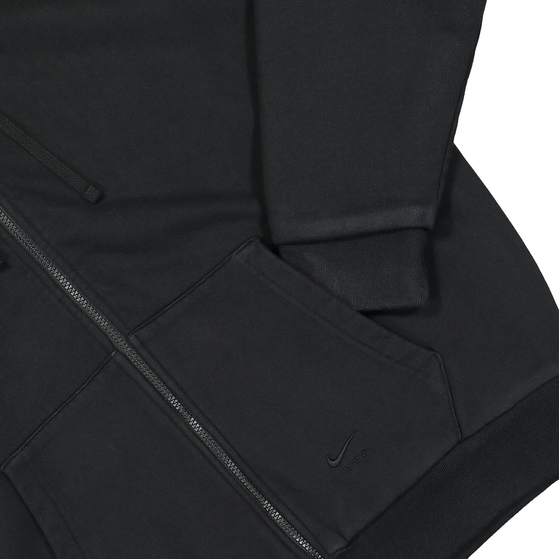 Nike NRG Full-Zip Fleece Hoodie Black Detail view 4 | Gate