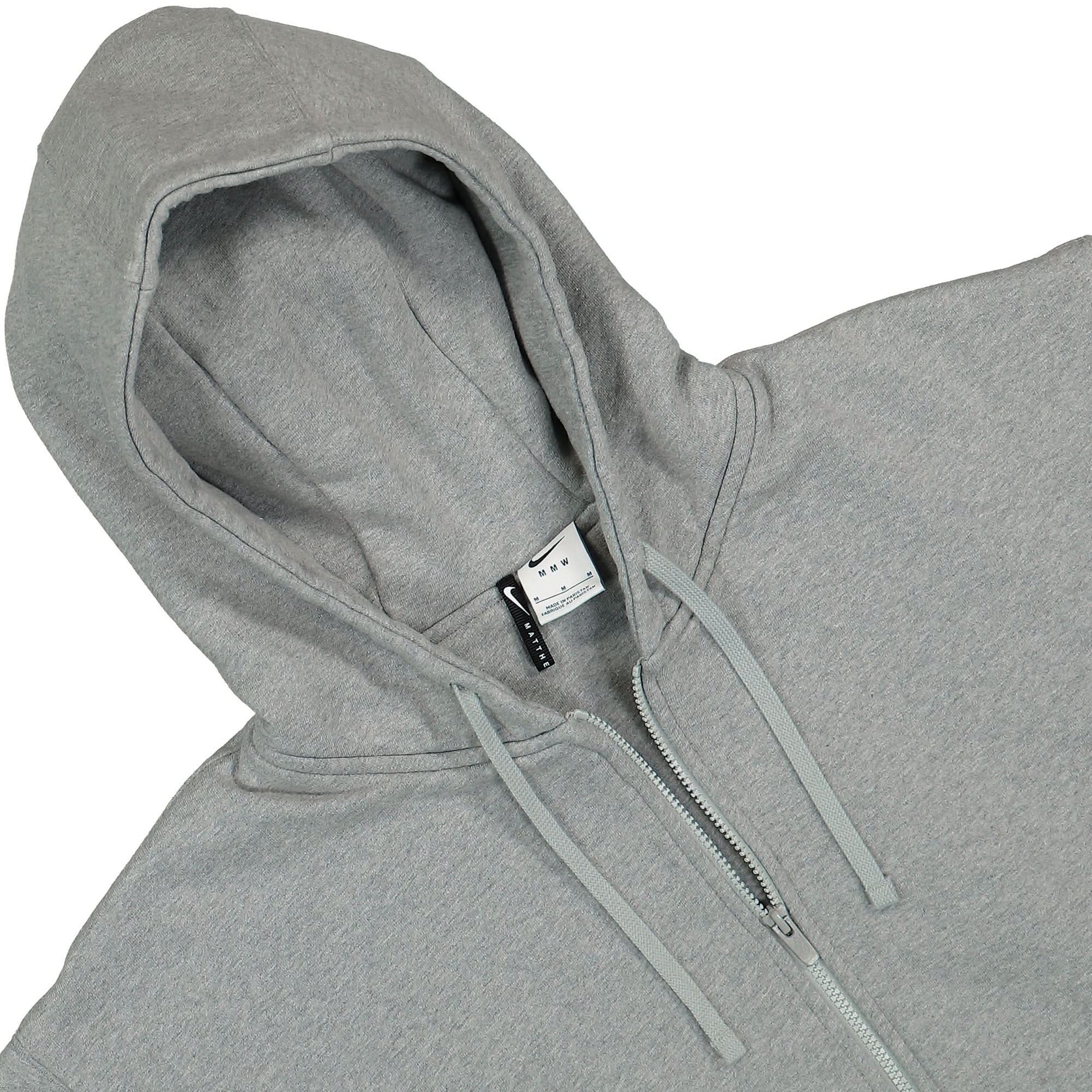 Nike NRG Full-Zip Fleece Hoodie Grey Detail view 3 | Gate