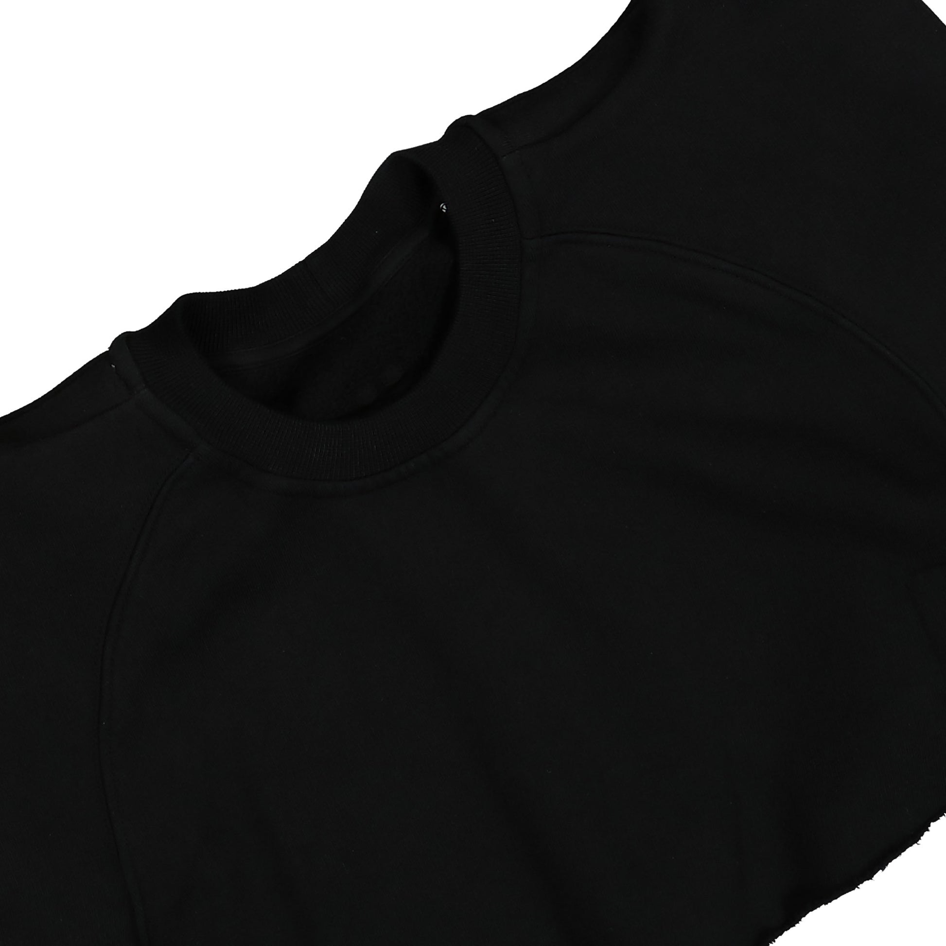Rick Owens Cropped Tecsweat Black Detail view 3 | Gate