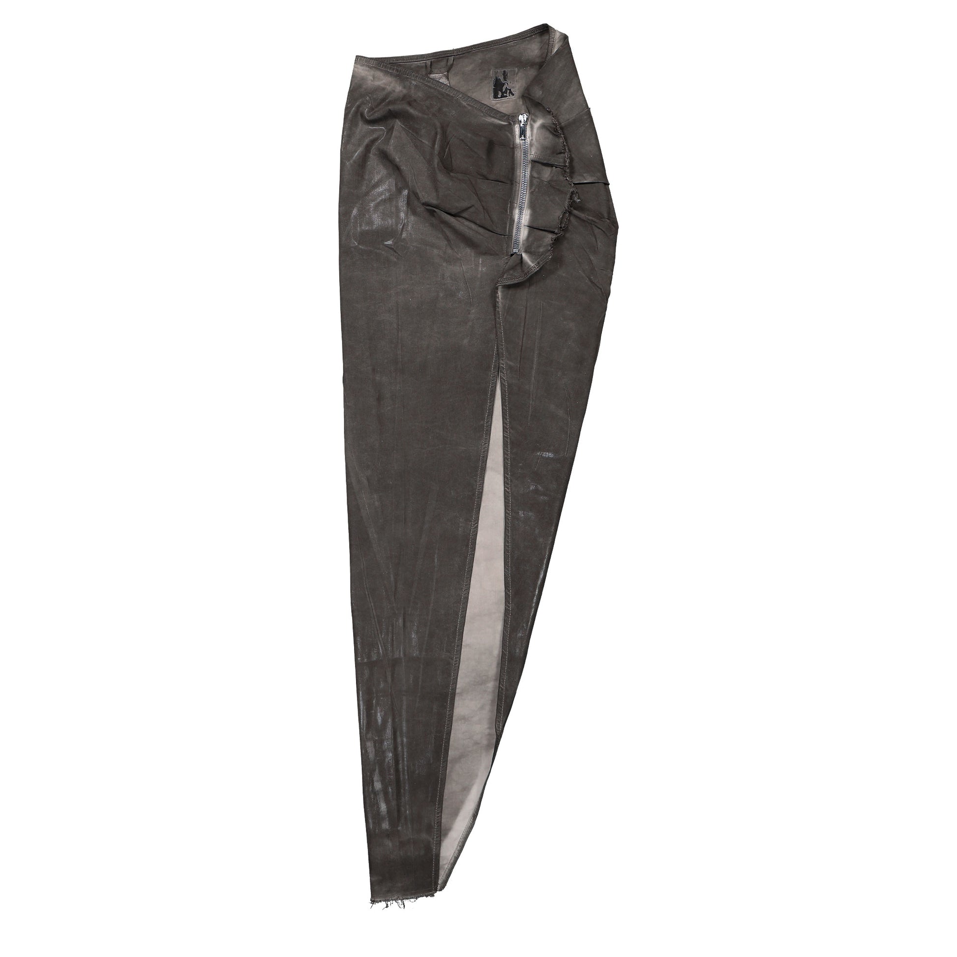 Rick Owens Soft EDFU Skirt Grey Detail view 6 | Gate