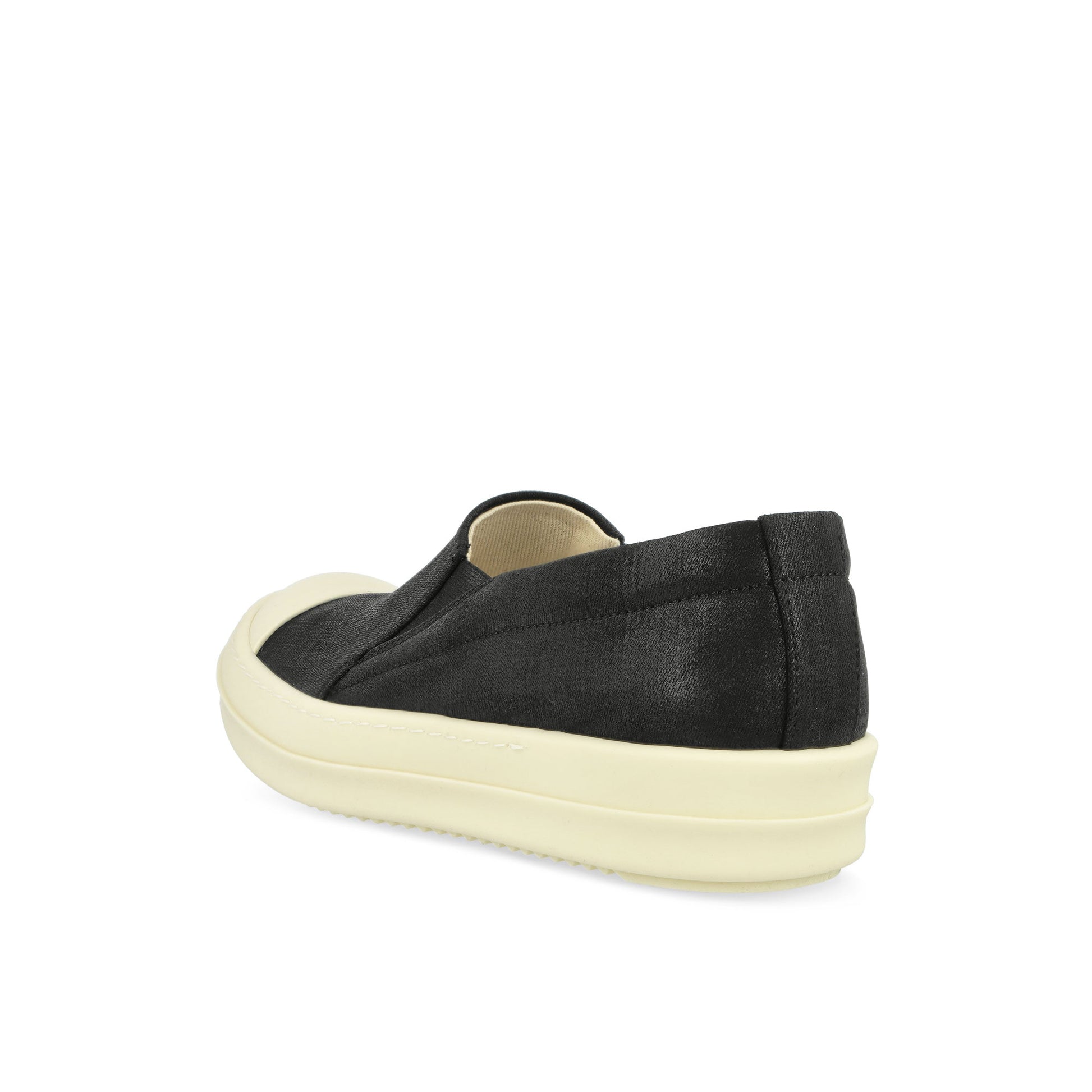 Rick Owens Boat Sneaks Black Sneaker Detail view 3 | Gate