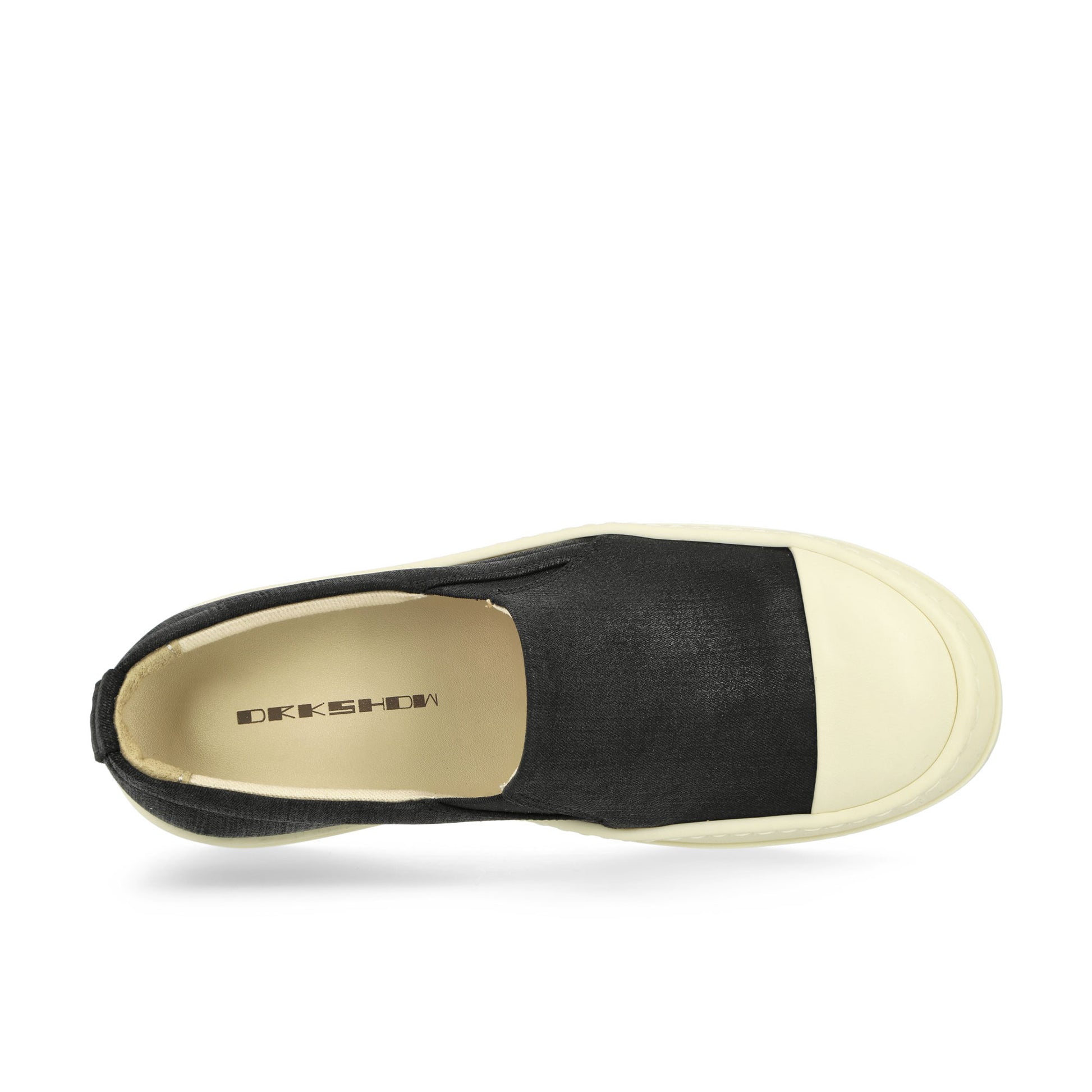 Rick Owens Boat Sneaks Black Sneaker Detail view 5 | Gate