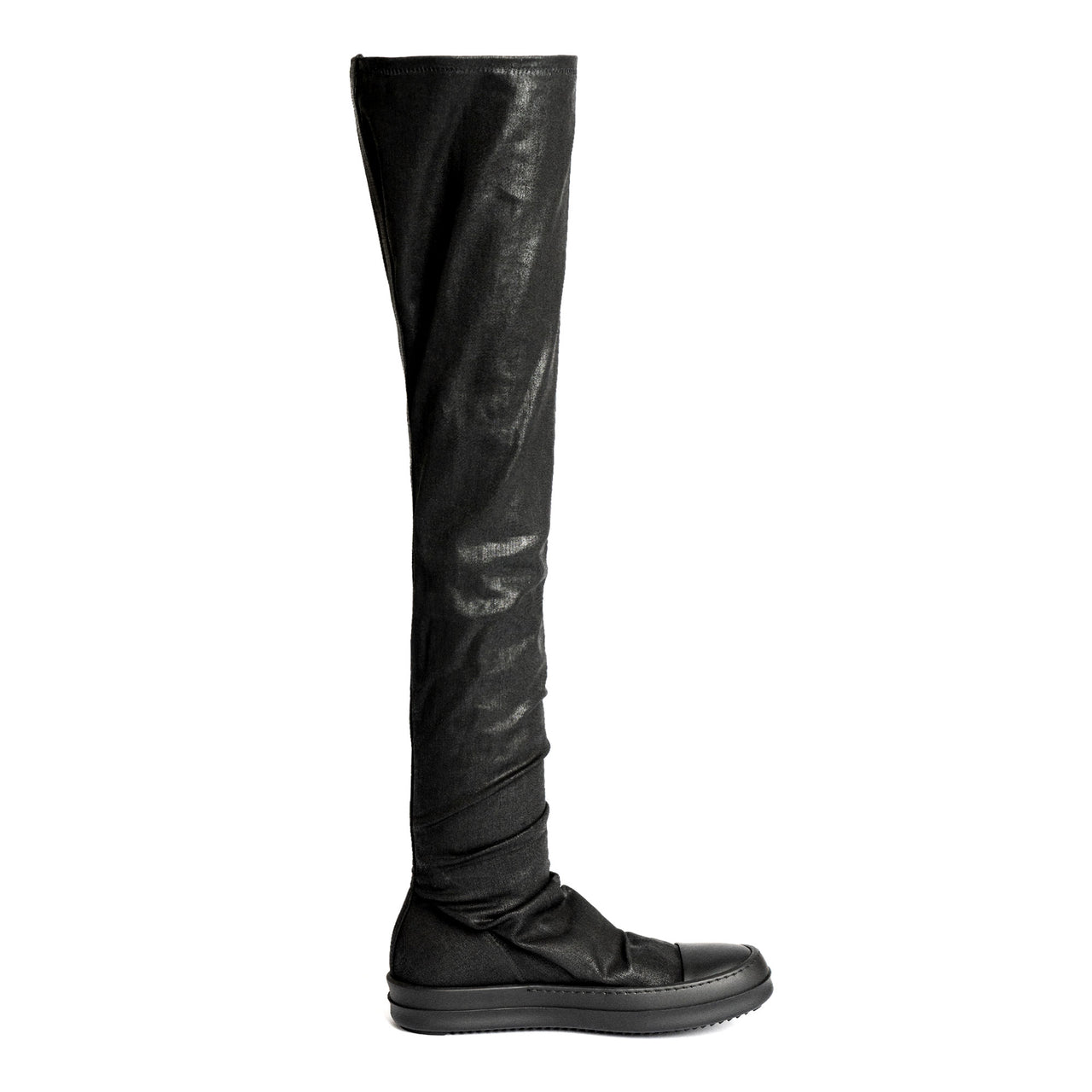 Rick Owens High Sock Sneaks Black Boots Detail view 1 | Gate
