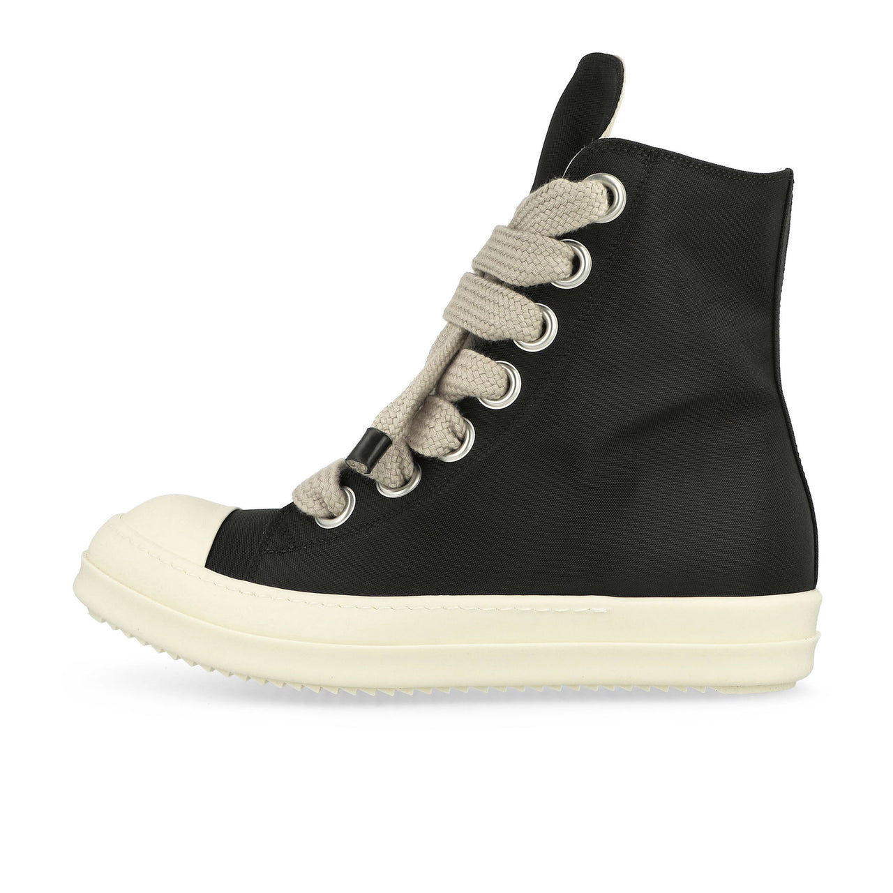 Rick Owens DRKSHDW Jumbolace Sneaks Black / Milk / Milk Sneaker DS01F4818 DOW2 911 Detail View 1 | GATE