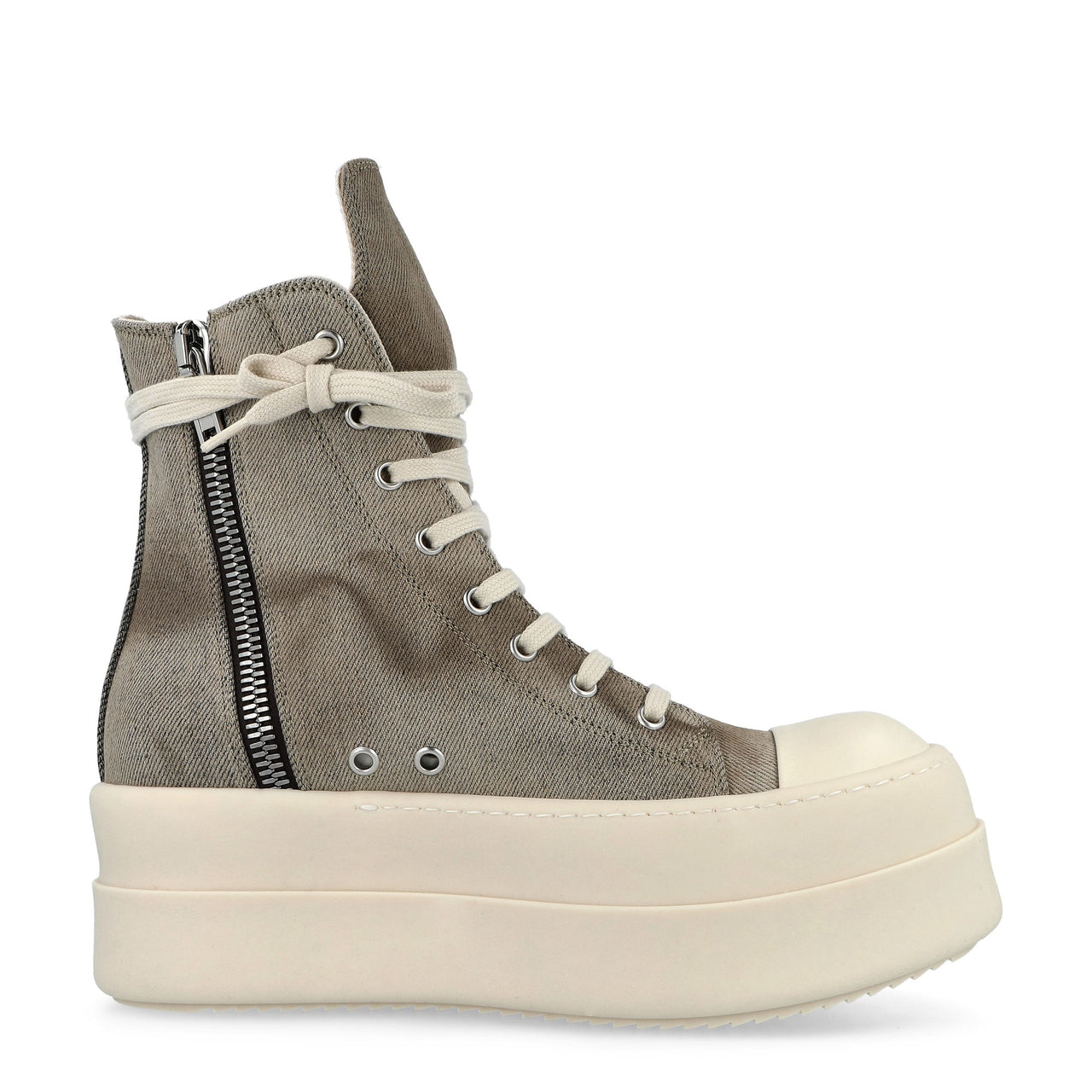 Rick Owens DRKSHDW Mega Bumper Sneaks Dust / Milk / Milk Sneaker DS01F4831 DST 3411 Detail View 1 | GATE