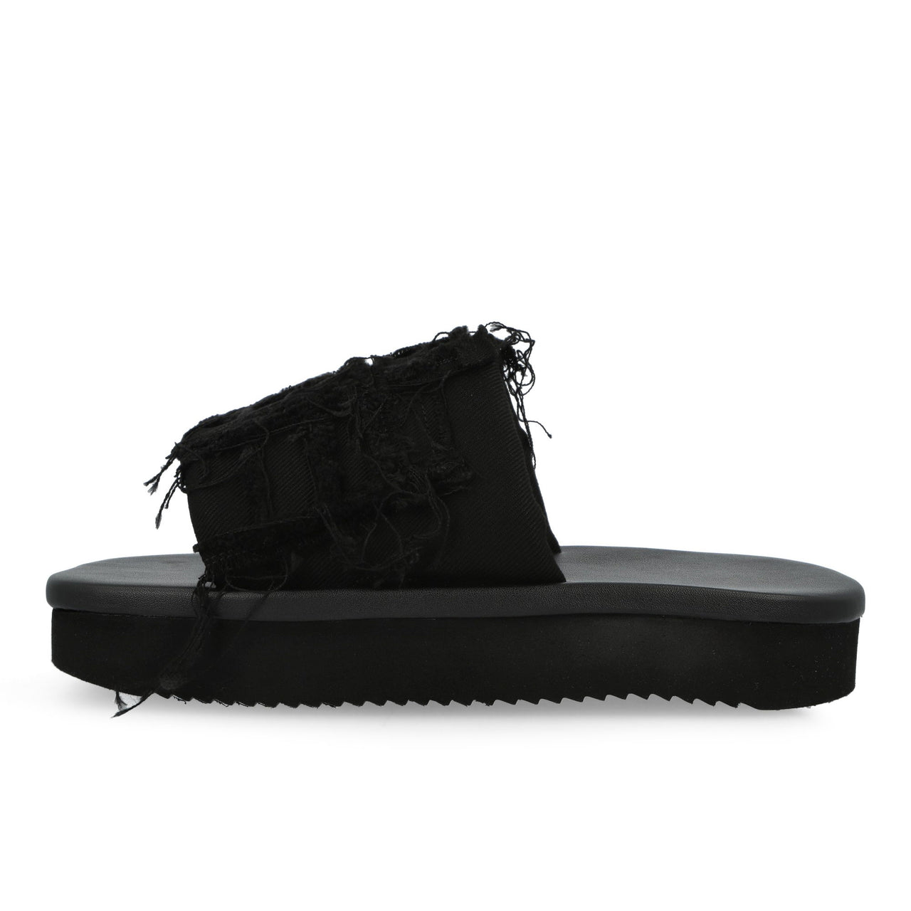 Rick Owens DRKSHDW Slide Black / Black Slides DS01F4855 SLASH 99 Detail View 1 | GATE