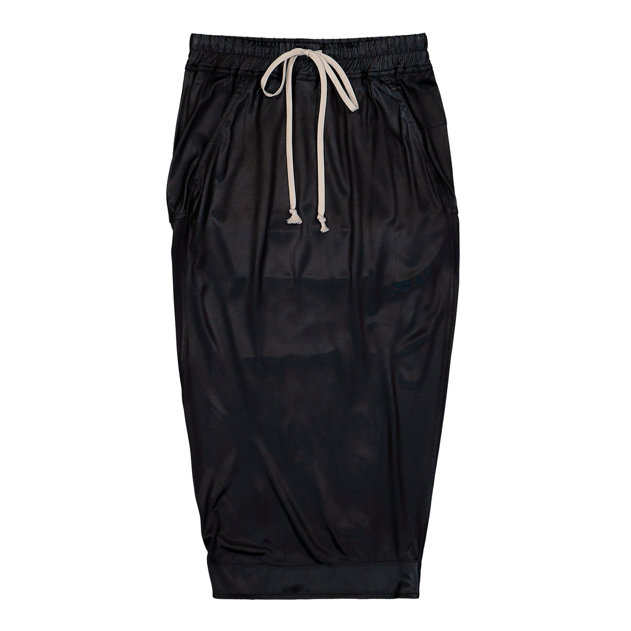 Rick Owens DRKSHDW Pull On Pillar Skirt Knee Black Skirt DS01F4322 JL 09 Detail View 1 | GATE