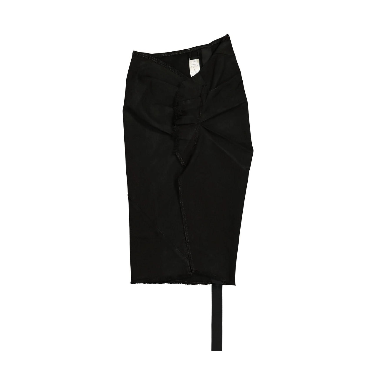 Rick Owens Edfu Denim Skirt Knee Black Detail view 1 | Gate