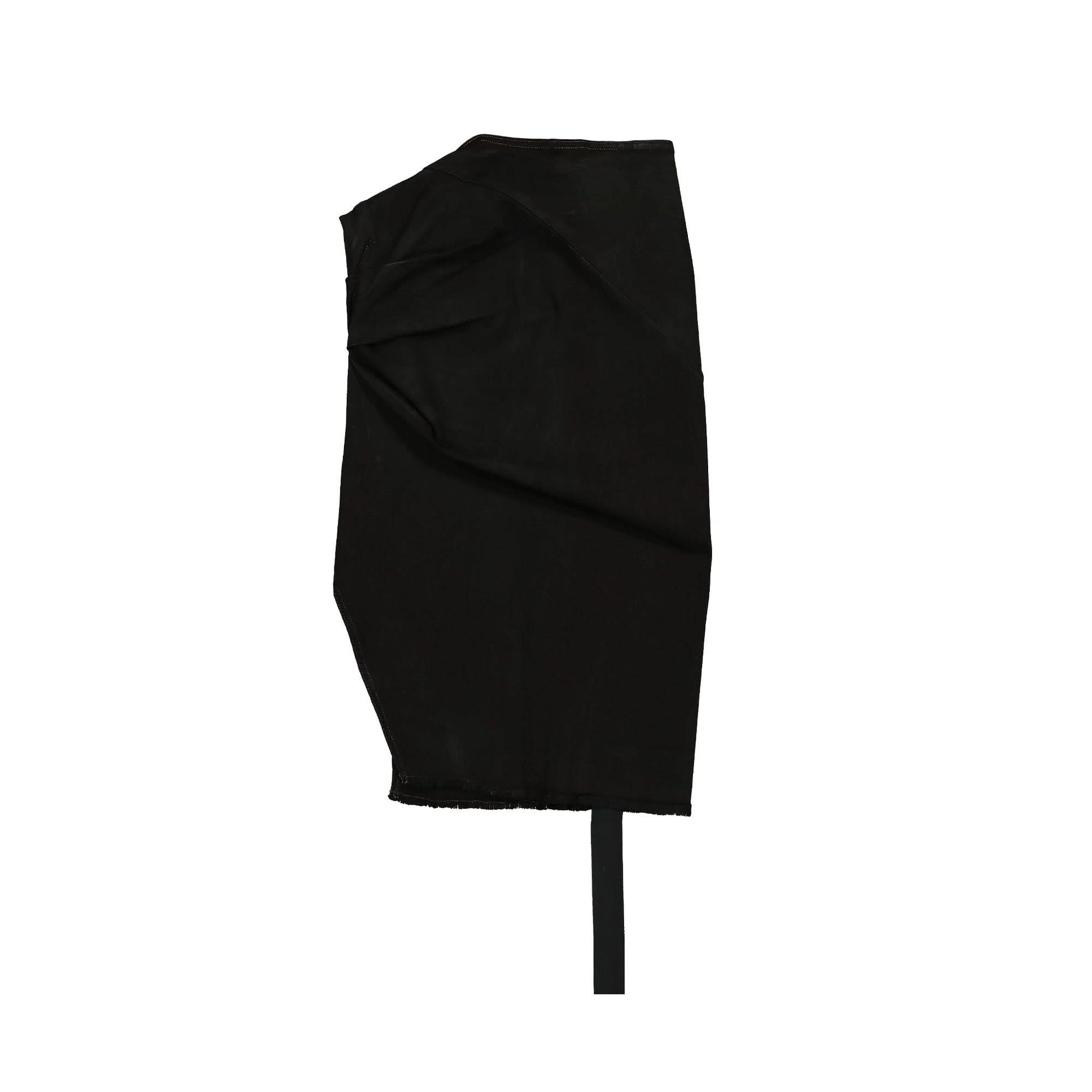Rick Owens Edfu Denim Skirt Knee Black Detail view 3 | Gate