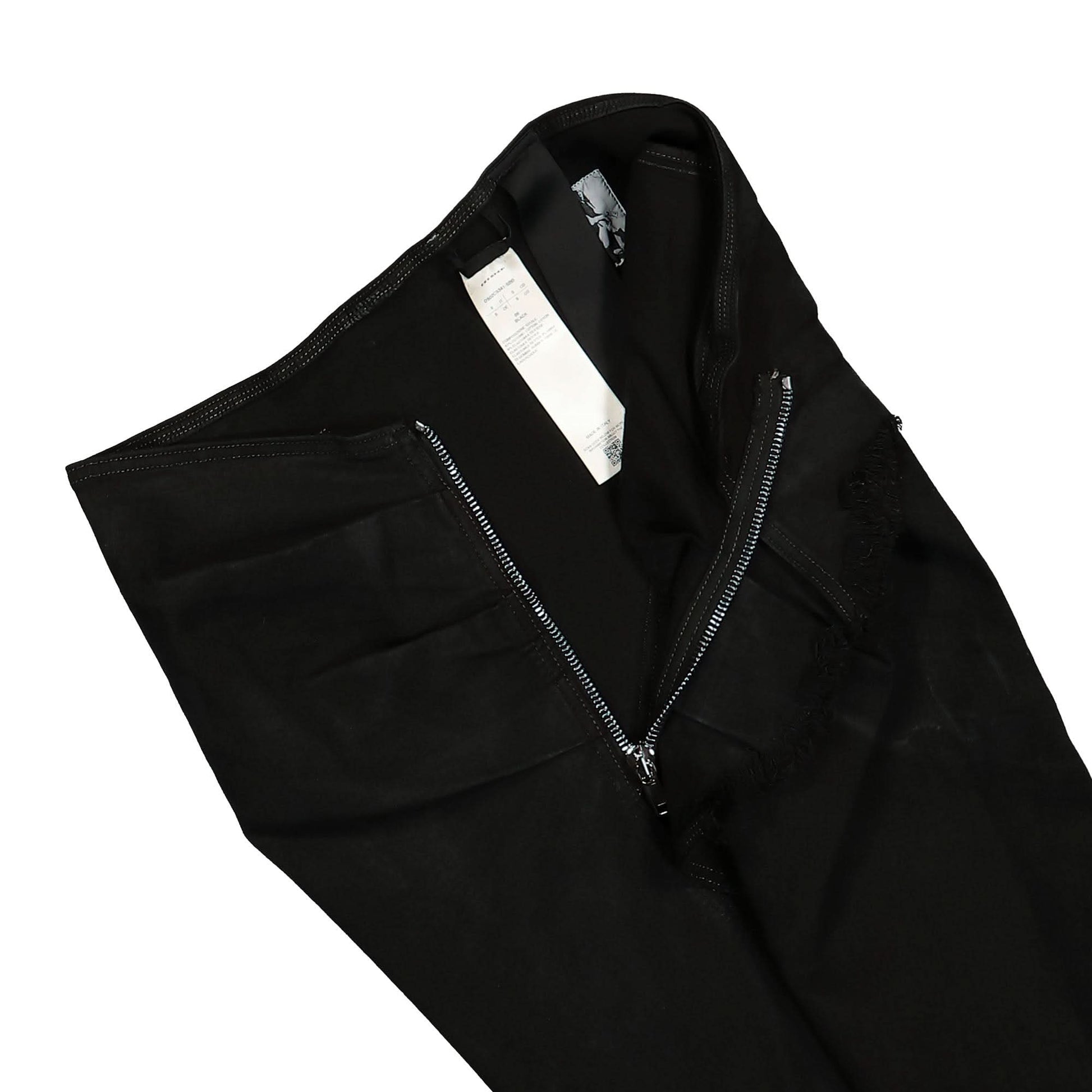 Rick Owens Edfu Denim Skirt Knee Black Detail view 4 | Gate