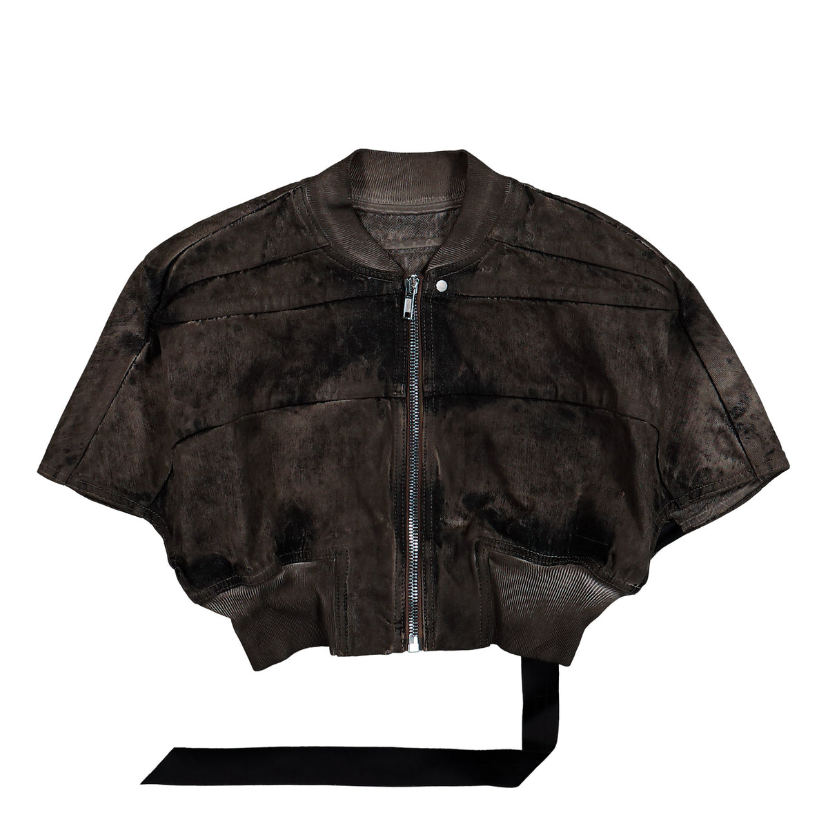 Rick Owens DRKSHDW Hooded Cropped Flight Dark Dust Jackets DS02F6722 NBFD 78 Detail View 1 | GATE