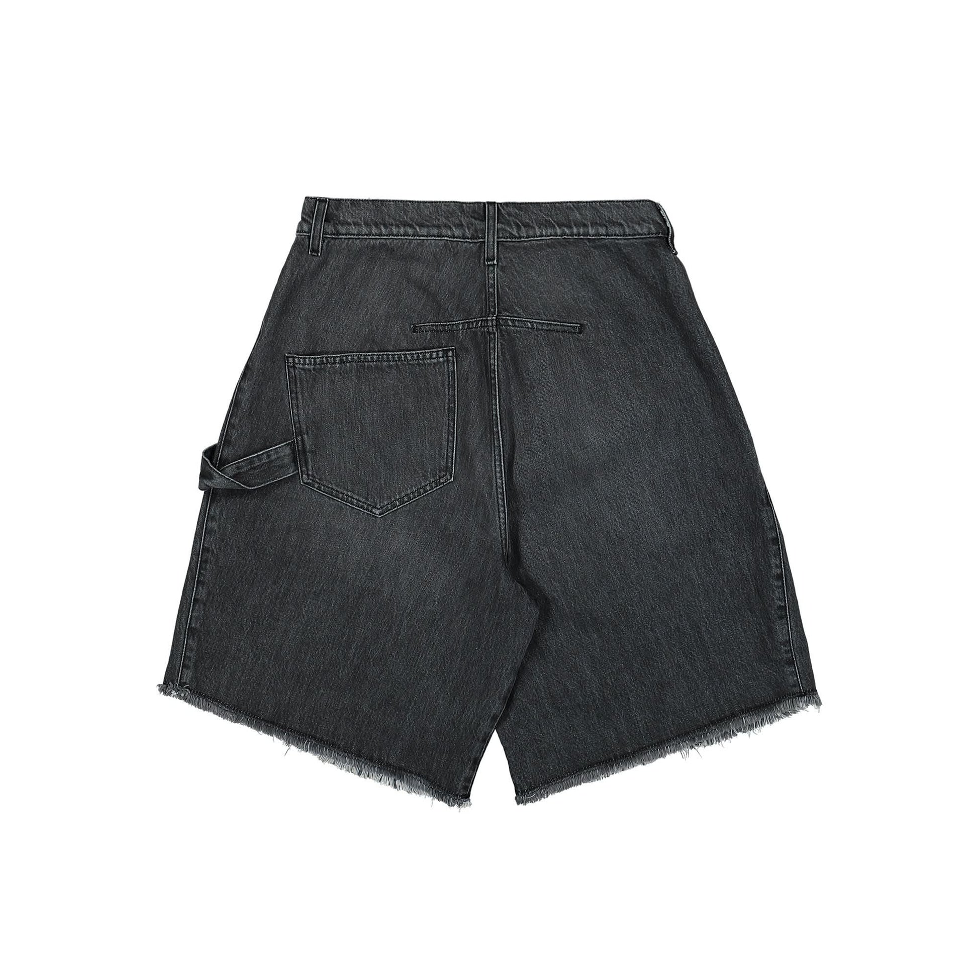 JW Anderson Twisted Workwear Shorts Grey Detail view 3 | Gate
