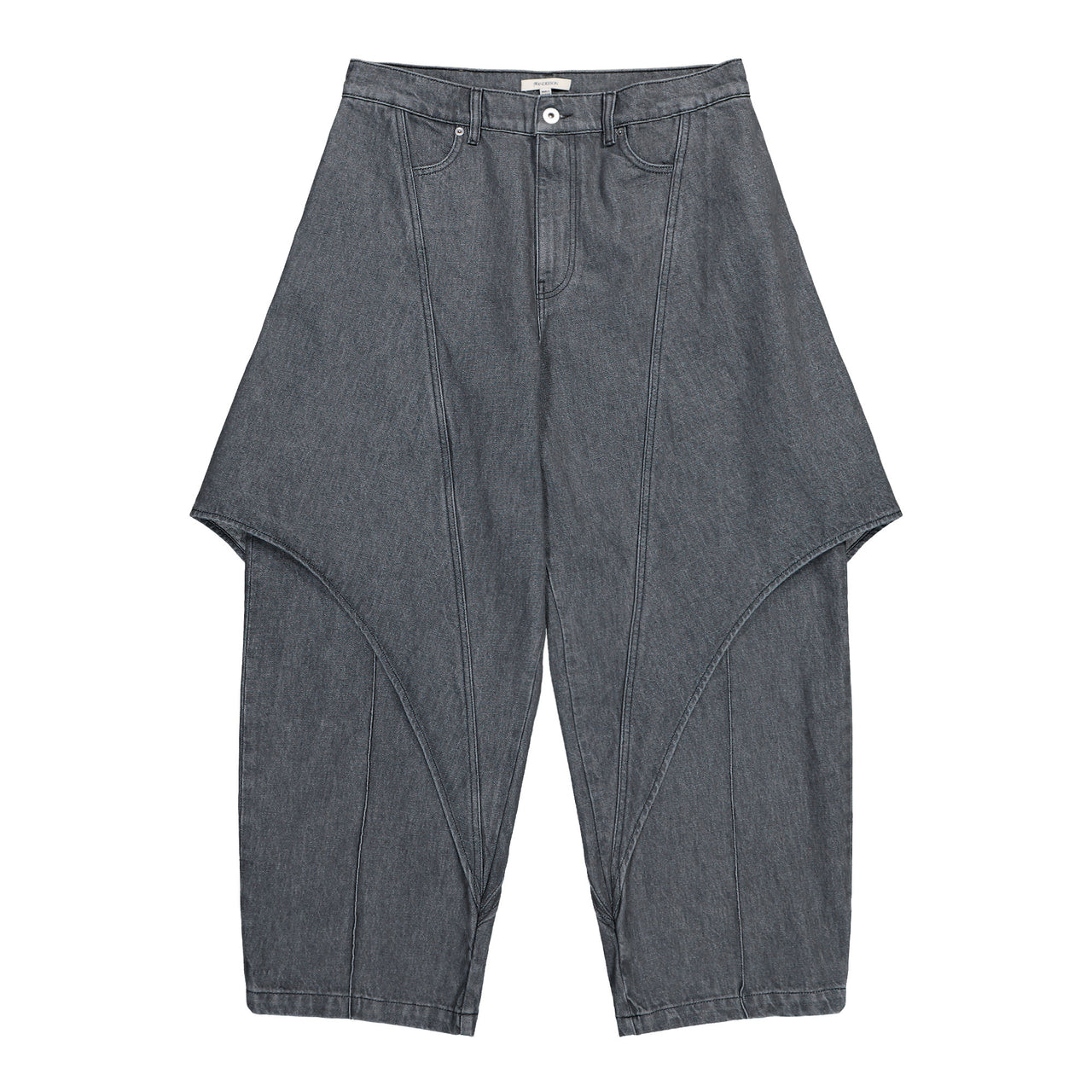 JW Anderson Cropped Sculptural Jaens Light Grey Denim DT0122-PG1837-906 / Light Grey Detail View 1 | GATE