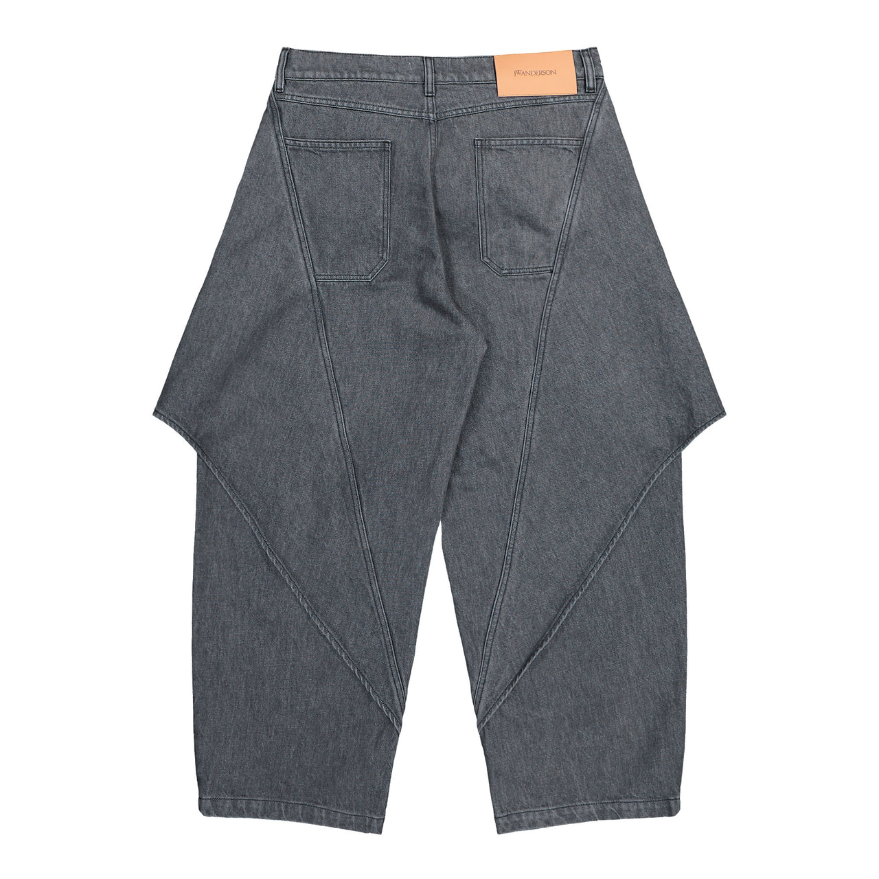 JW Anderson Cropped Sculptural Jaens Light Grey Denim DT0122-PG1837-906 / Light Grey Detail View 1 | GATE