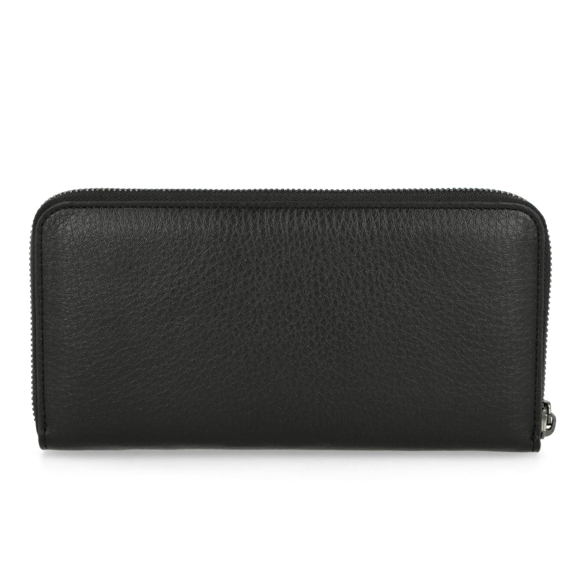 Yohji Yamamoto "Discord" YY Round Zipper Wallet Black Detail view 4 | Gate