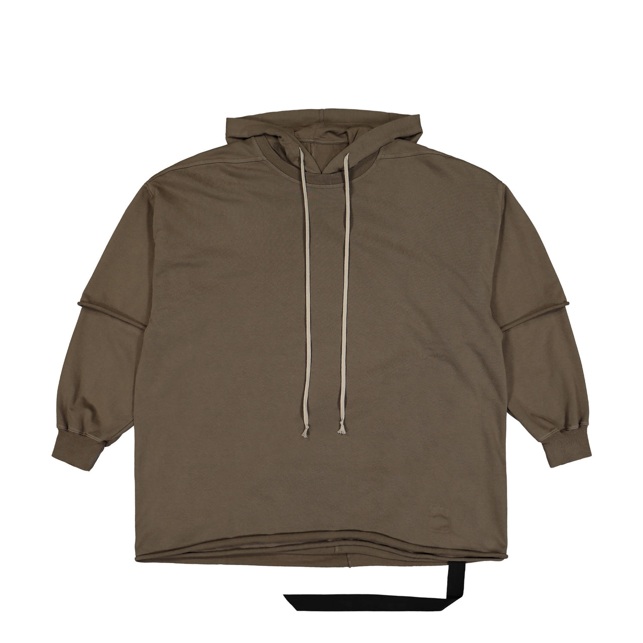 Rick Owens Tommy Hustler Hoodie Brown Detail view 1 | Gate
