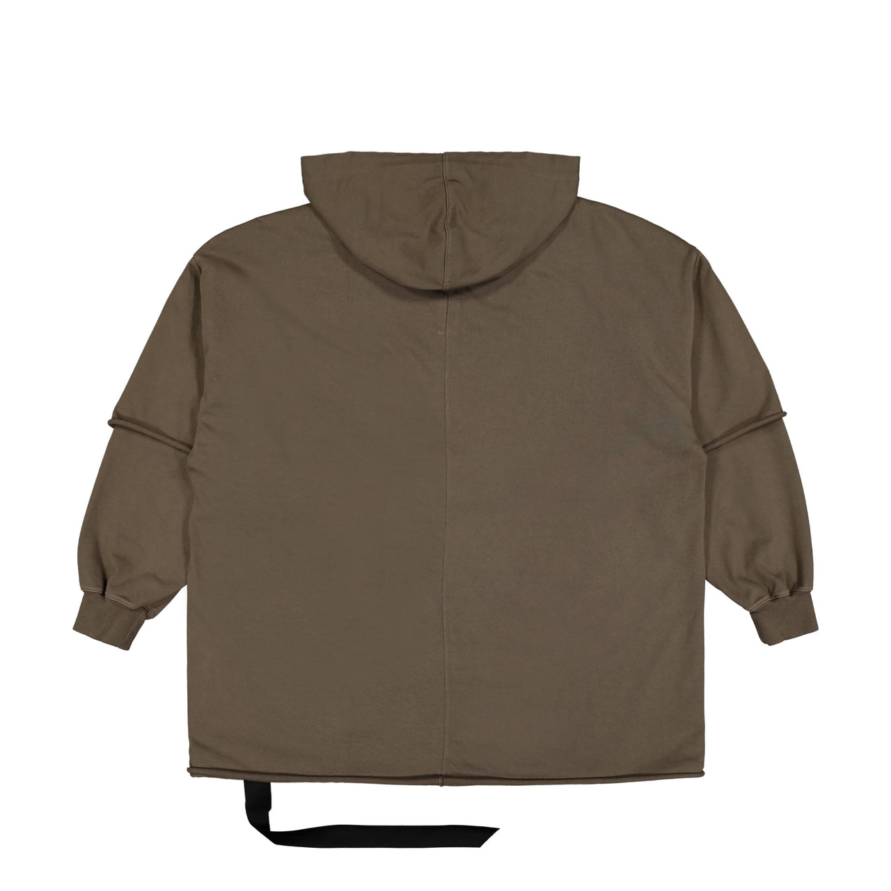 Rick Owens Tommy Hustler Hoodie Brown Detail view 1 | Gate