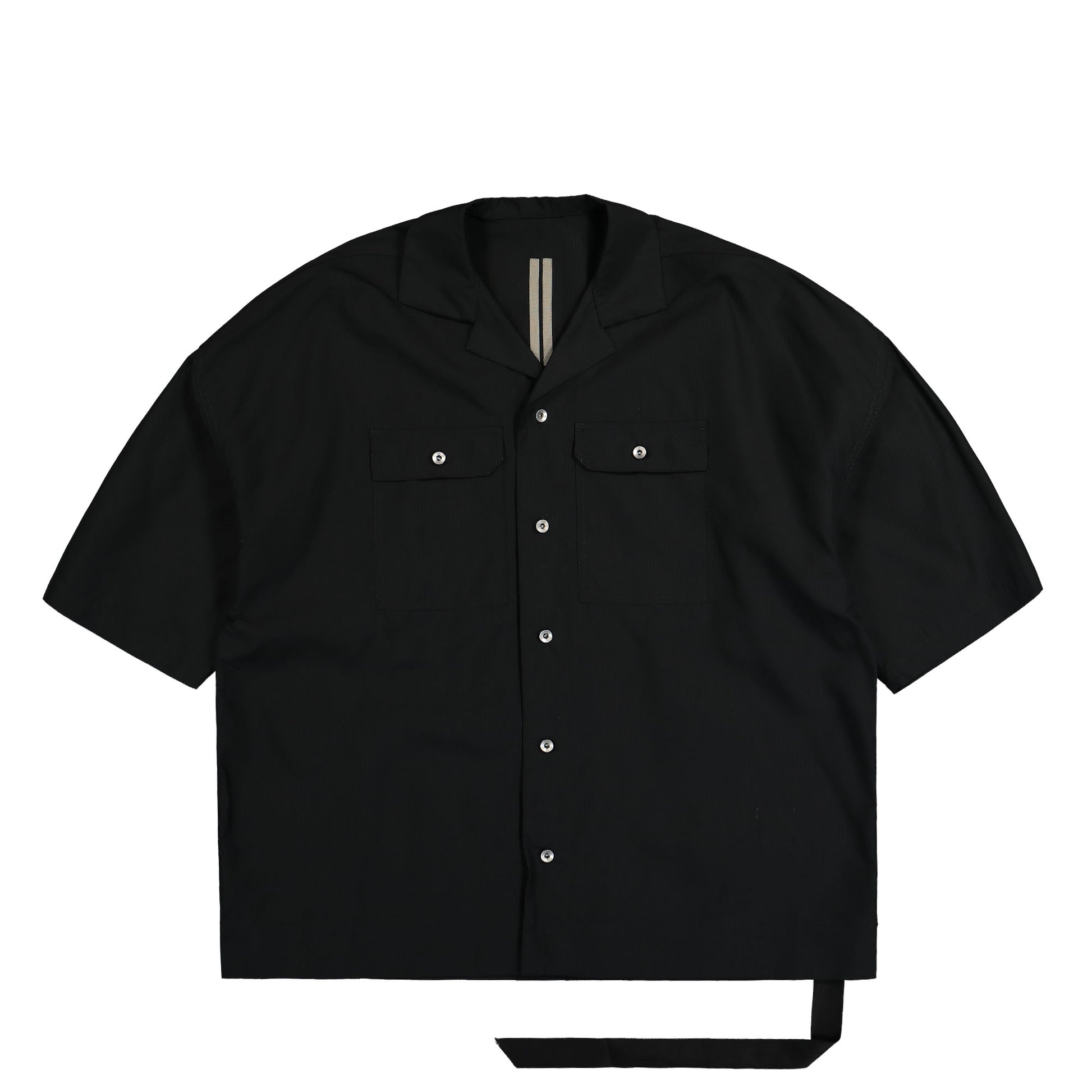 Rick Owens Magnum Tommy Shirt Black Detail view 1 | Gate