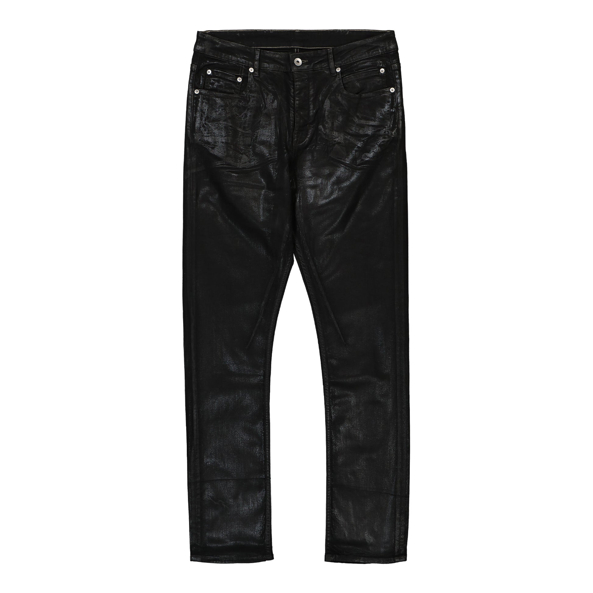 Rick Owens Detroit Cut Pants Black Detail view 1 | Gate