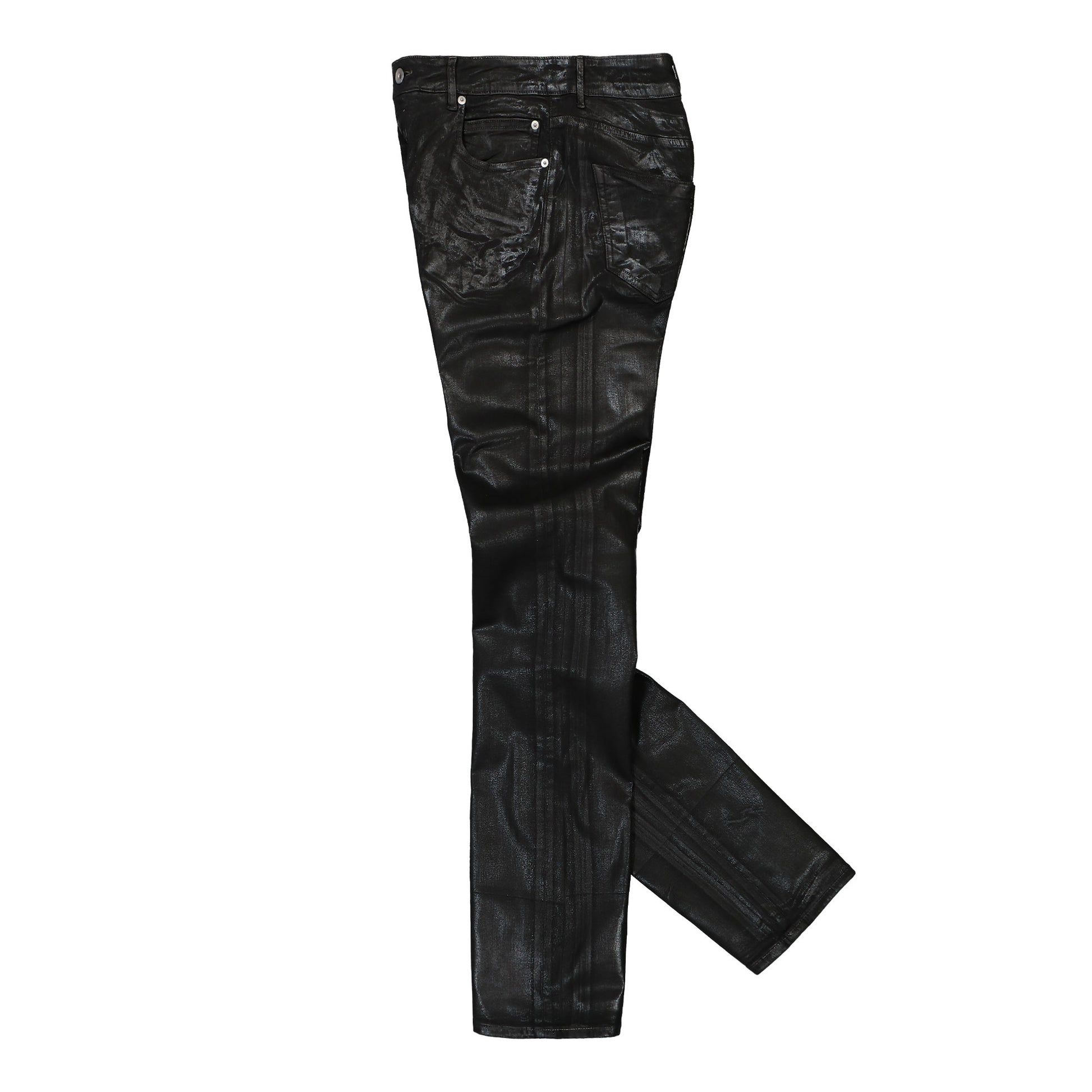 Rick Owens Detroit Cut Pants Black Detail view 3 | Gate