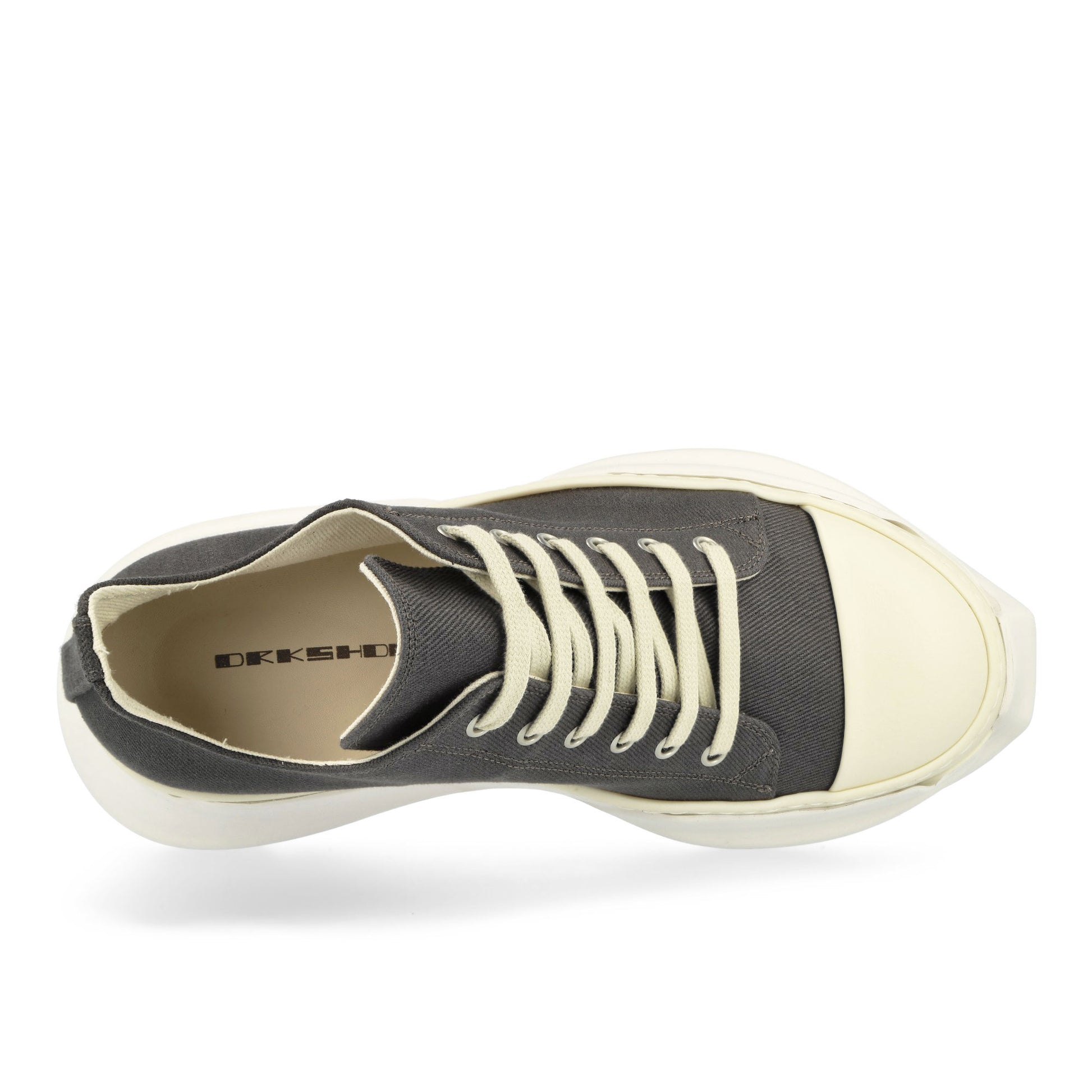 Rick Owens Abstract Low Sneaks Grey Sneaker Detail view 6 | Gate
