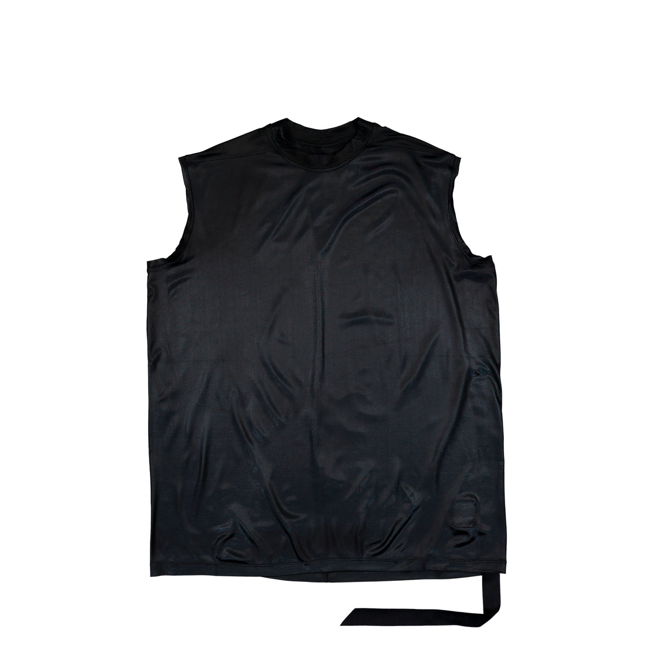 Rick Owens DRKSHDW Tarp T Black Tank Top DU01F4158 JL 09 Detail View 1 | GATE