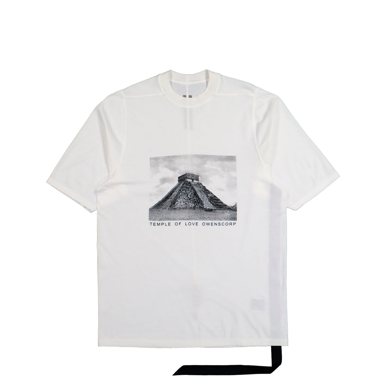 Rick Owens DRKSHDW Jumbo SS T Milk / Black T-Shirts DU01F4274 RNEP2 1109 Detail View 1 | GATE