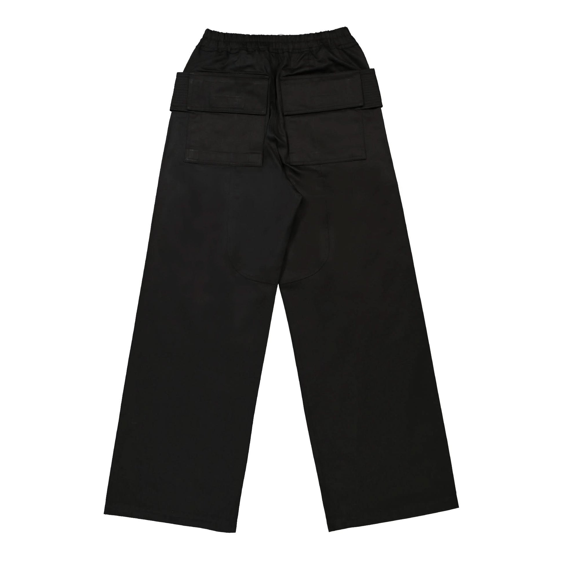 Rick Owens Creatch Cargo Drawstring Pants Black Detail view 2 | Gate