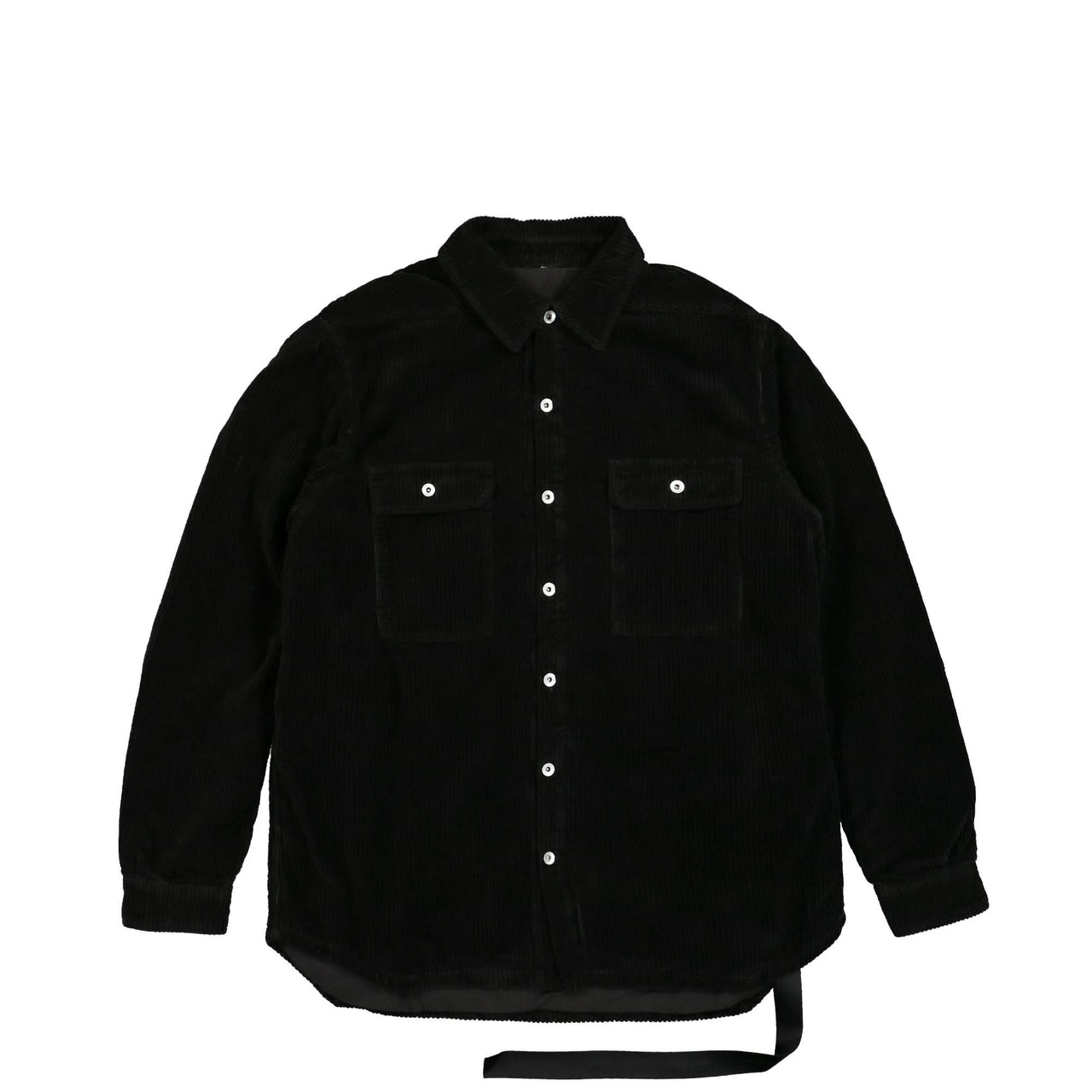 Rick Owens Corduroy Outershirt Black Detail view 1 | Gate