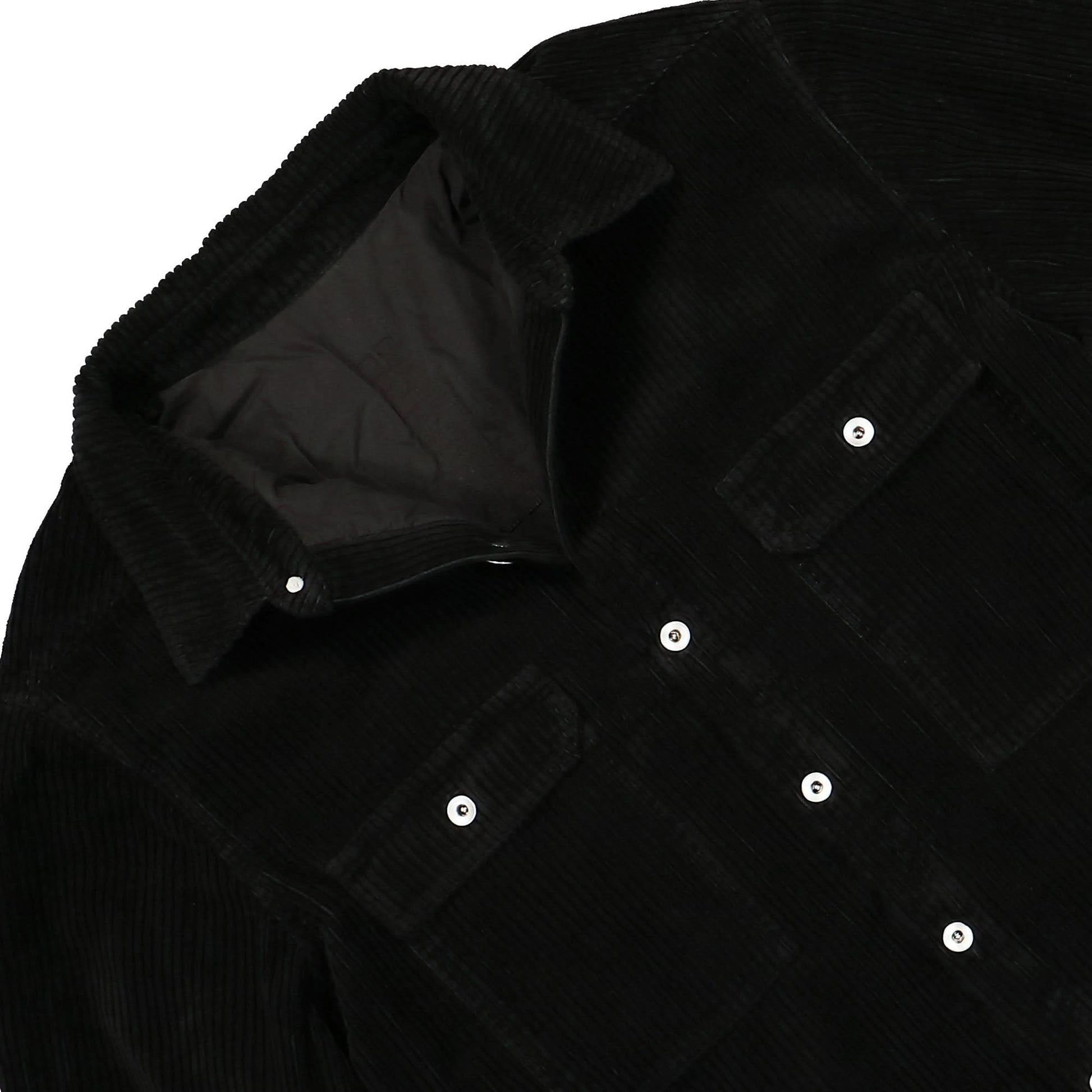 Rick Owens Corduroy Outershirt Black Detail view 3 | Gate