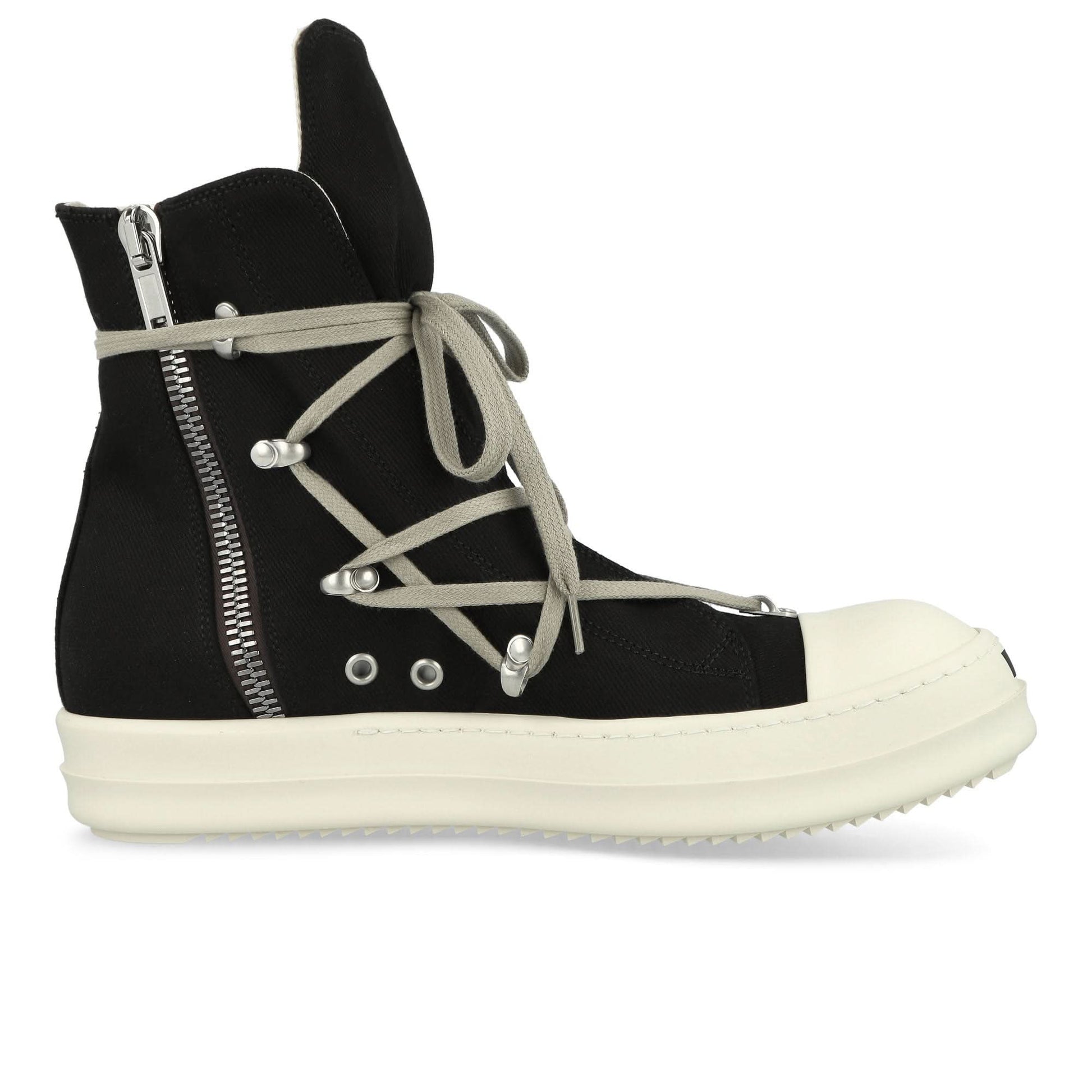Rick Owens Hexa Sneaks Black Sneaker Detail view 2 | Gate