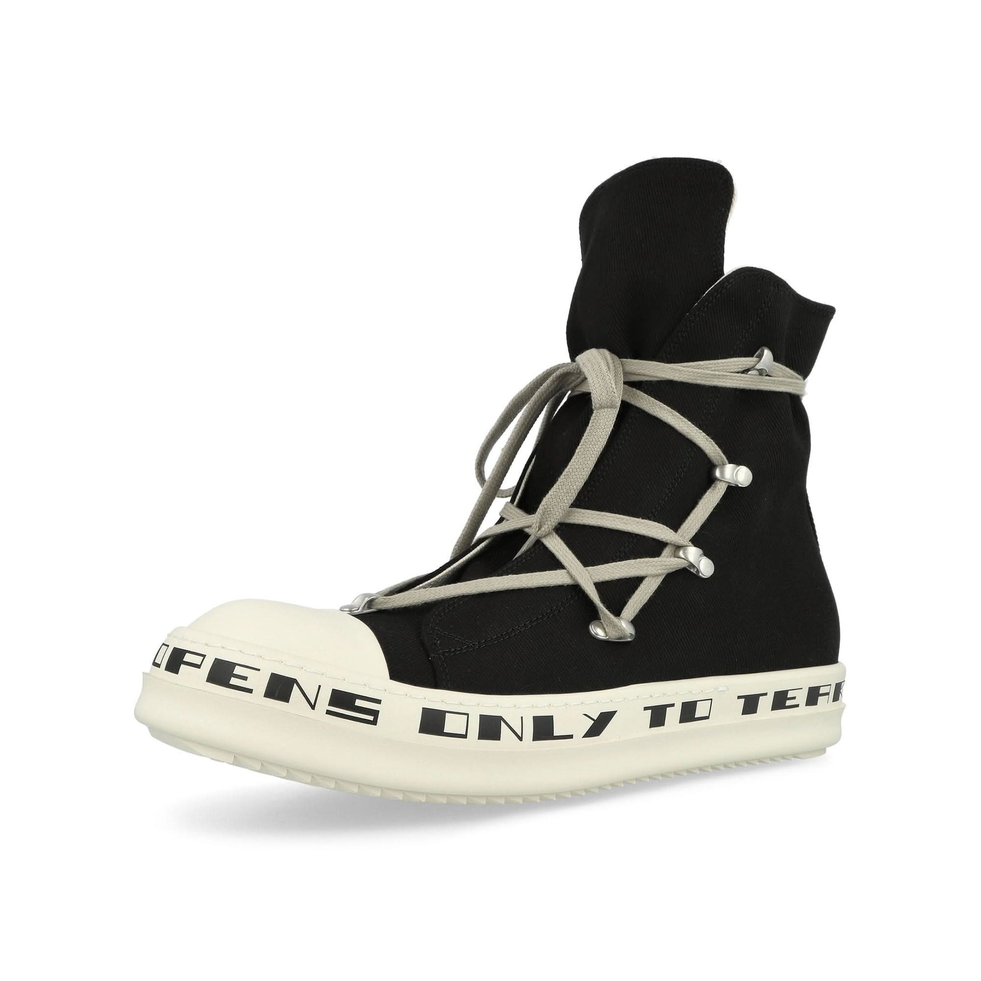 Rick Owens Hexa Sneaks Black Sneaker Detail view 4 | Gate