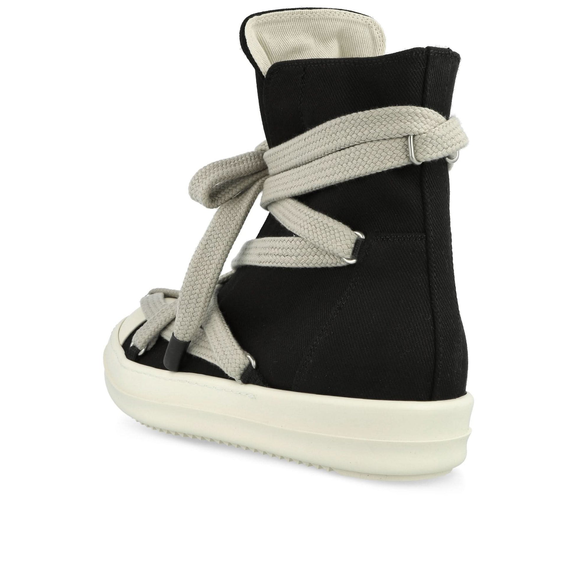 Rick Owens Hexa Sneaks Black Sneaker Detail view 3 | Gate