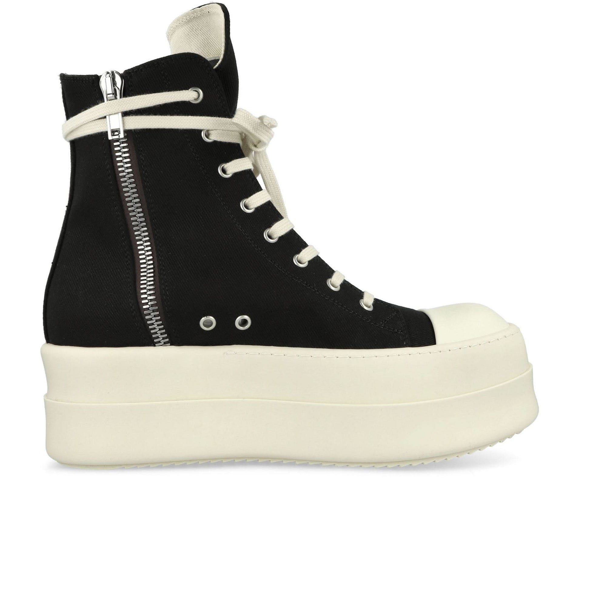 Rick Owens Mega Bumper Sneaks Black Sneaker Detail view 2 | Gate