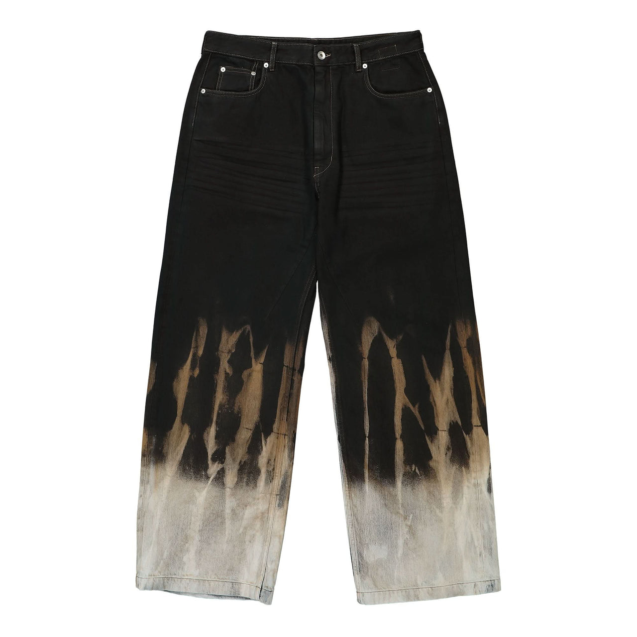 Rick Owens Geth Jeans Black Detail view 1 | Gate