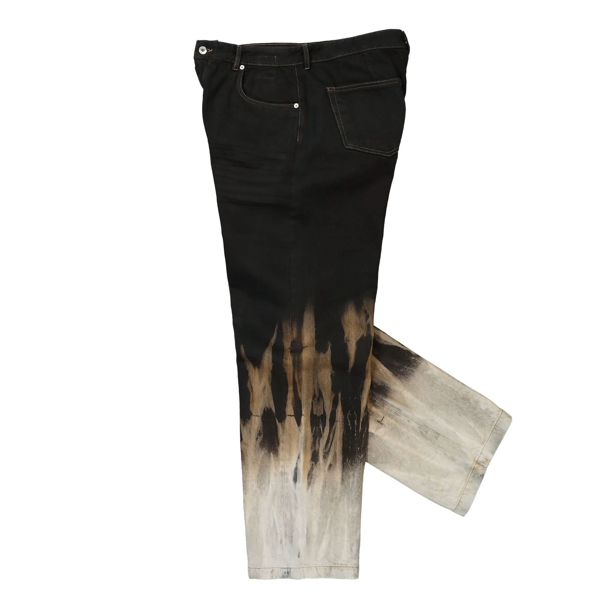 Rick Owens Geth Jeans Black Detail view 3 | Gate