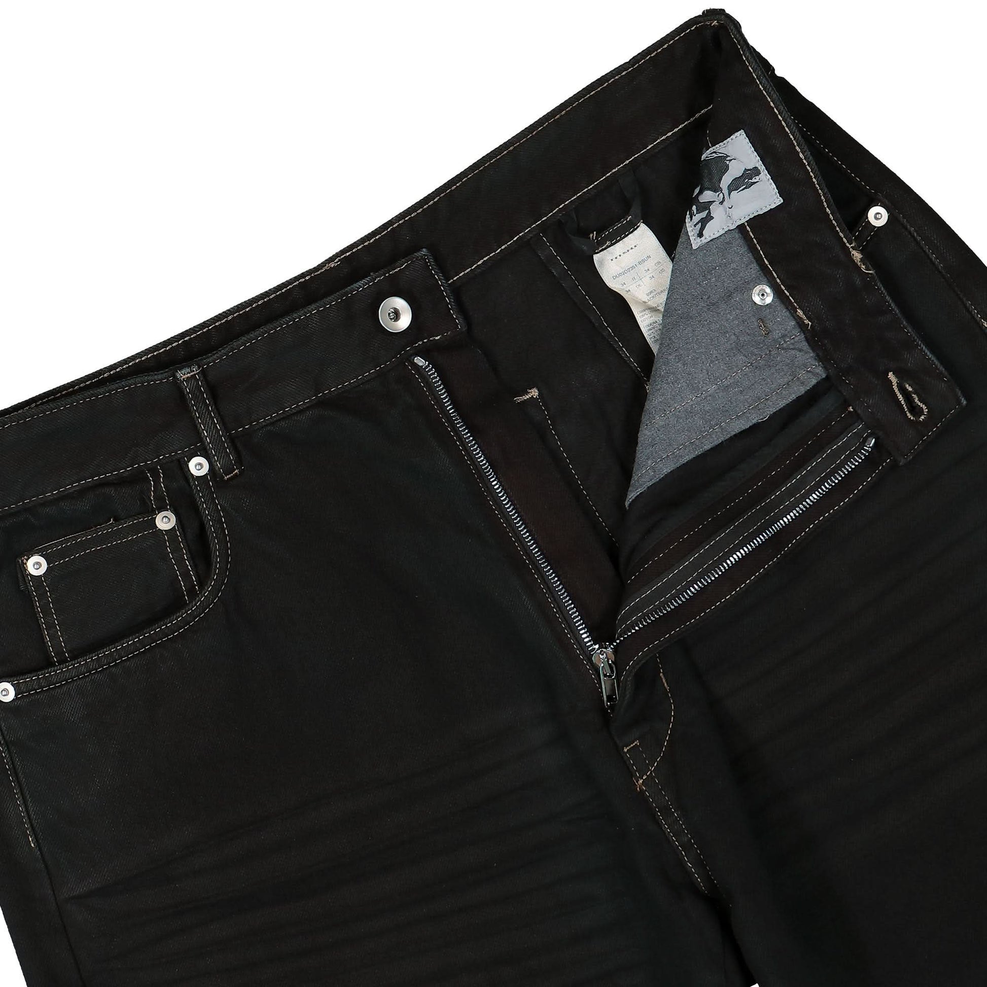 Rick Owens Geth Jeans Black Detail view 4 | Gate