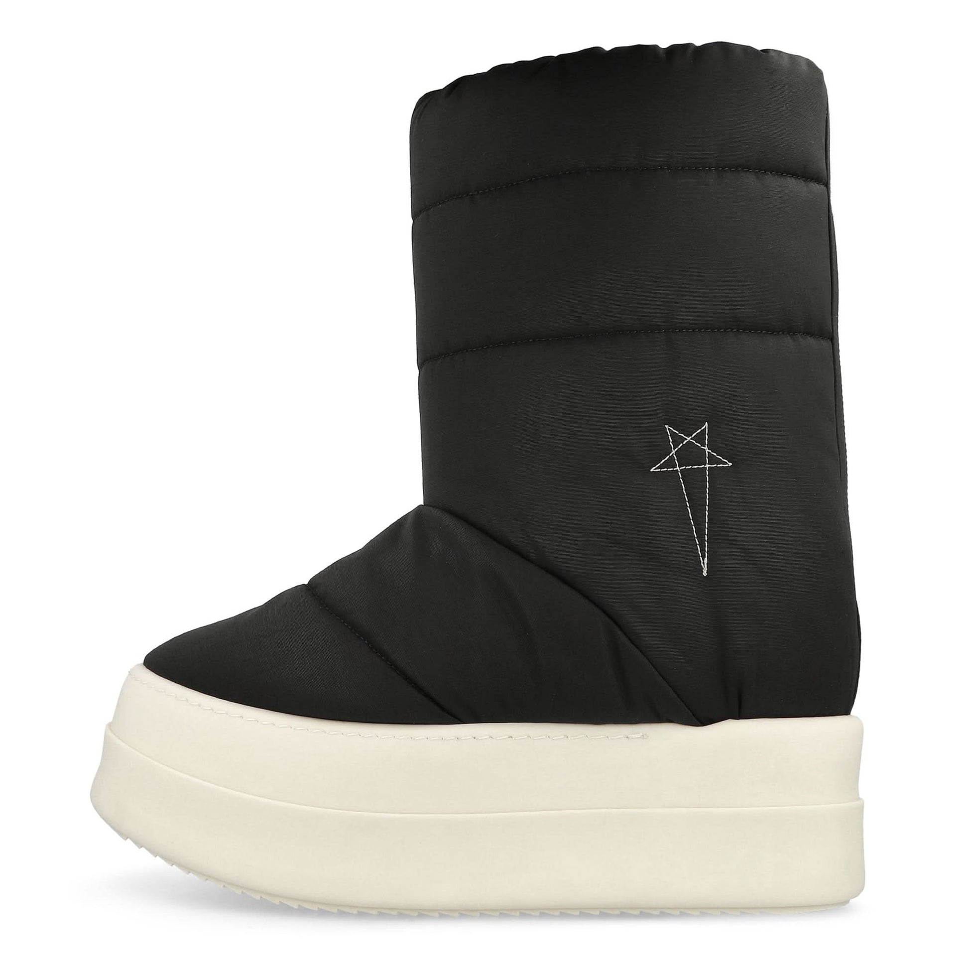 Rick Owens Mega Bumper Lunar Black Boots Detail view 1 | Gate