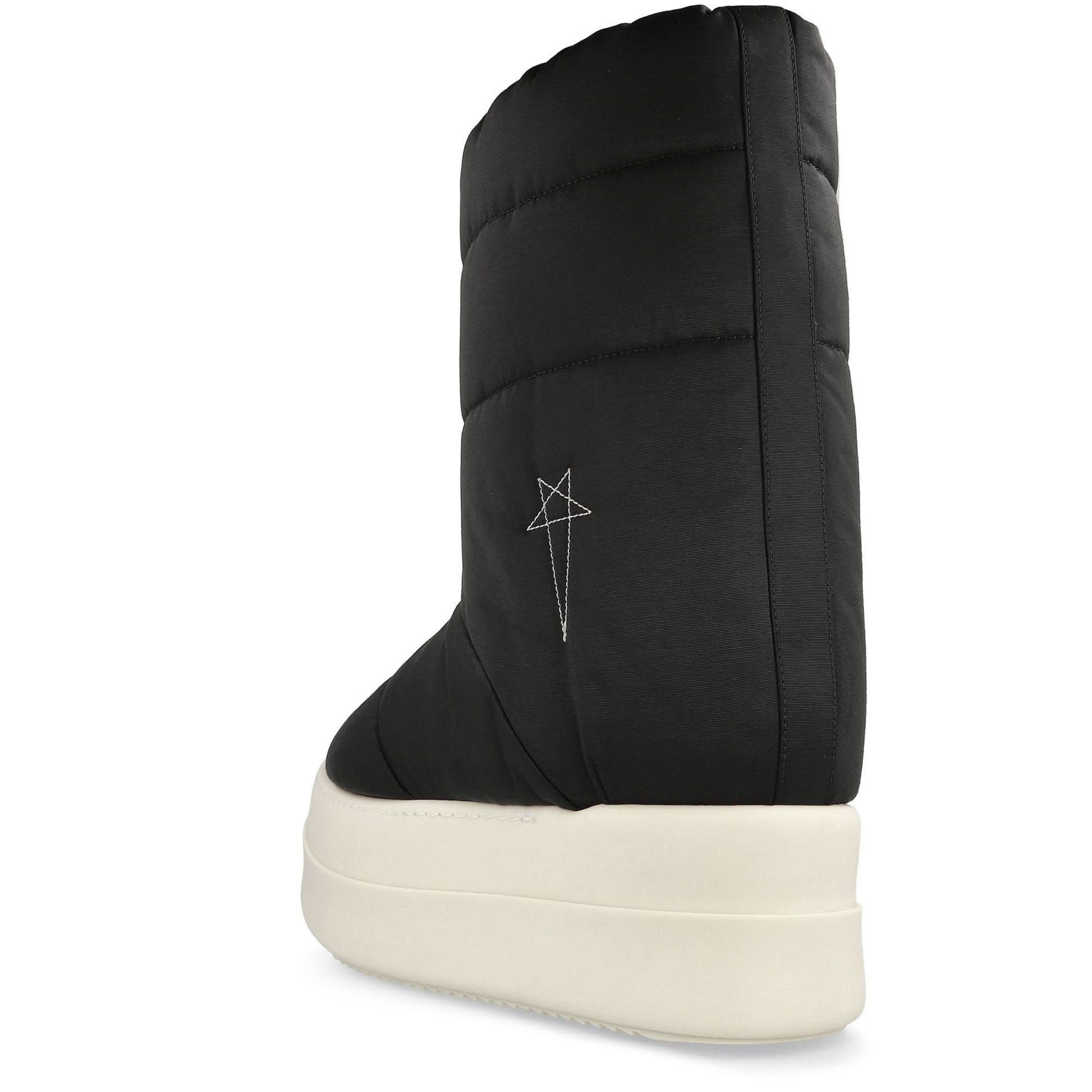 Rick Owens Mega Bumper Lunar Black Boots Detail view 3 | Gate