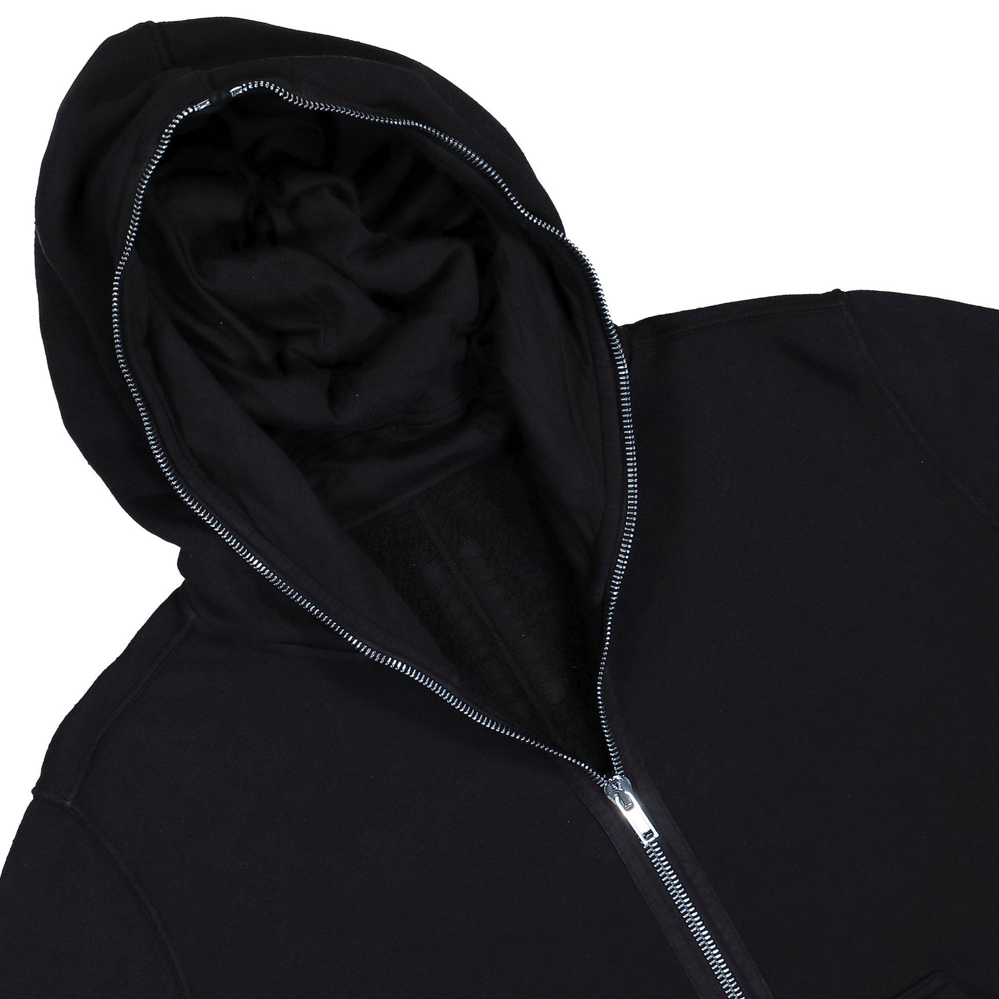 Rick Owens DRKSHDW Jumbo Gimp Hoodie Black Hoodies DU02E7283 FSL 09 Detail View 3 | GATE