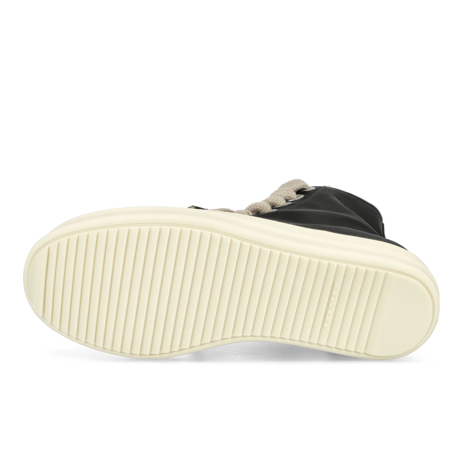 Rick Owens Jumbolace Sneaks Black Sneaker DU02E7818 NCVW2 911 / Black Detail View 6 | GATE