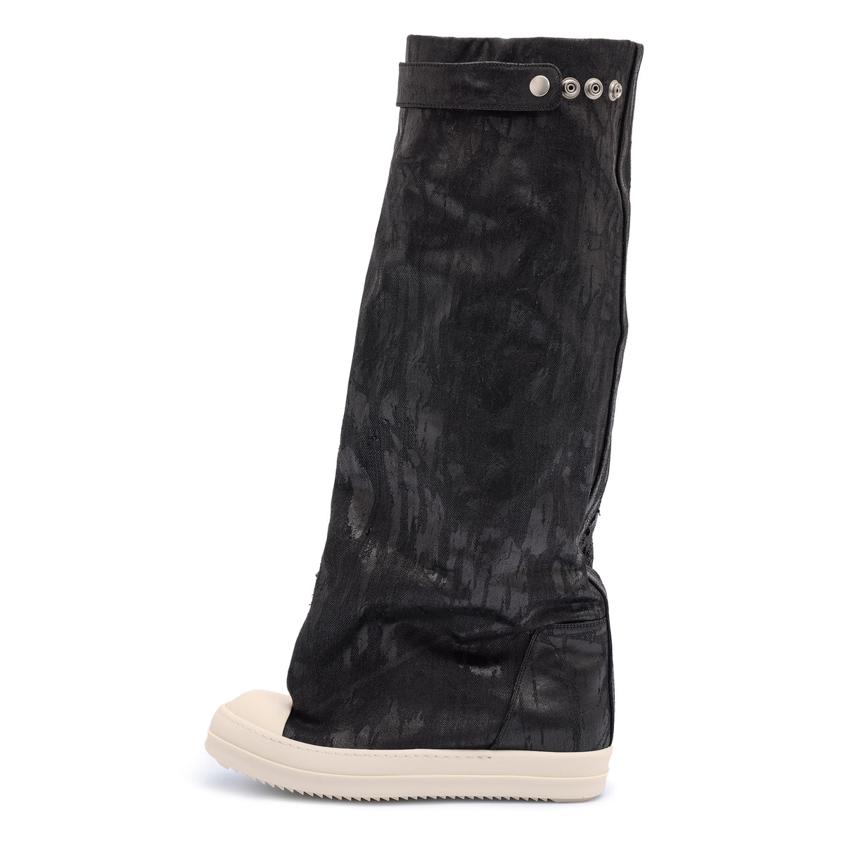 Rick Owens Elephant Boot Black / Milk / Milk boot DU02F6813 BMC 911 Detail View 1 | GATE