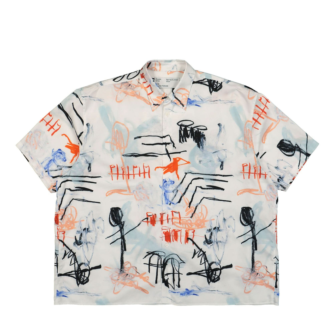 Études Studio Illusion SS Poplin Shirt Multicolor Detail view 1 | Gate