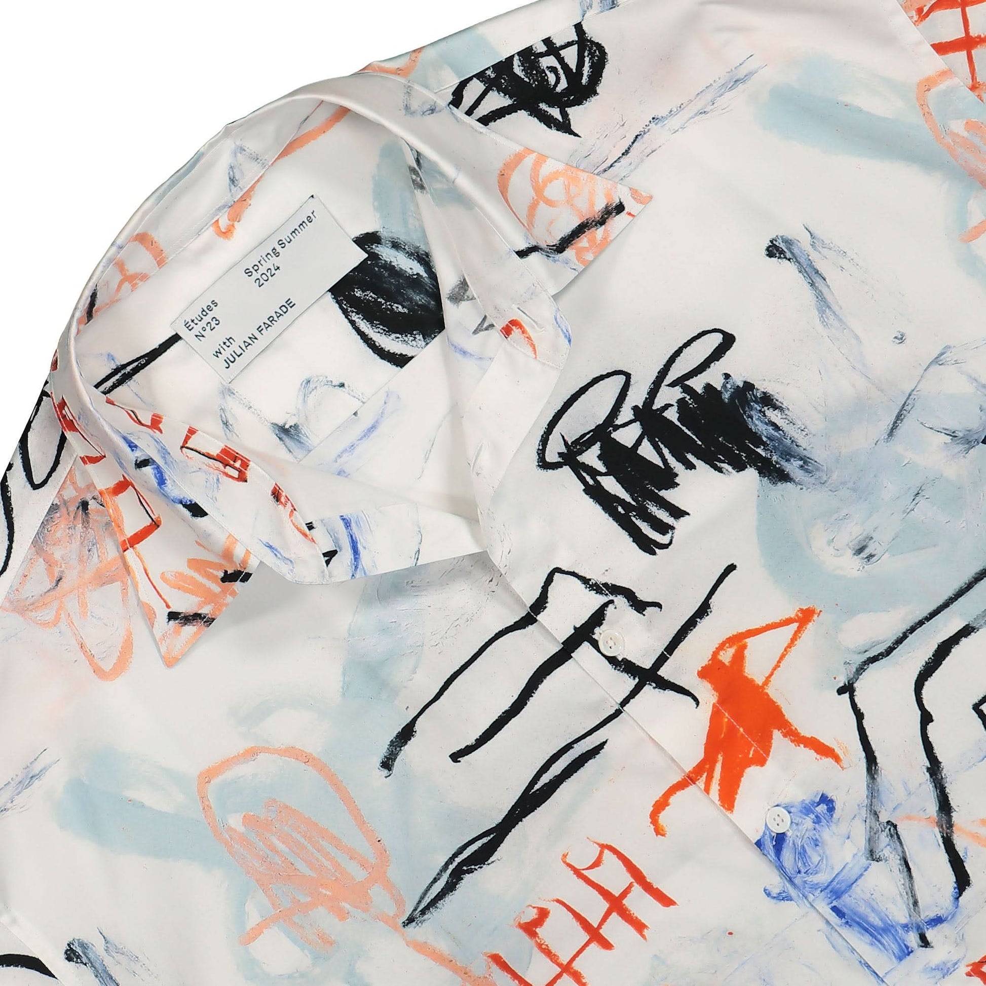Études Studio Illusion SS Poplin Shirt Multicolor Detail view 3 | Gate